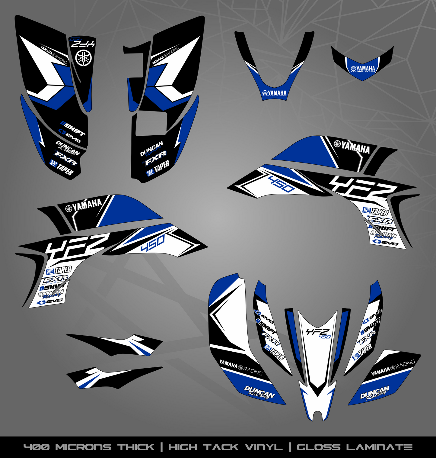 Full Sticker Kit for Yamaha YFZ 450 (2003-2008)