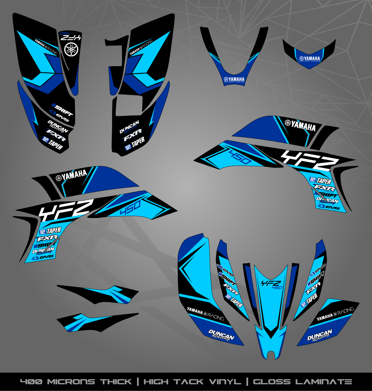 Full Sticker Kit for Yamaha YFZ 450 (2003-2008)