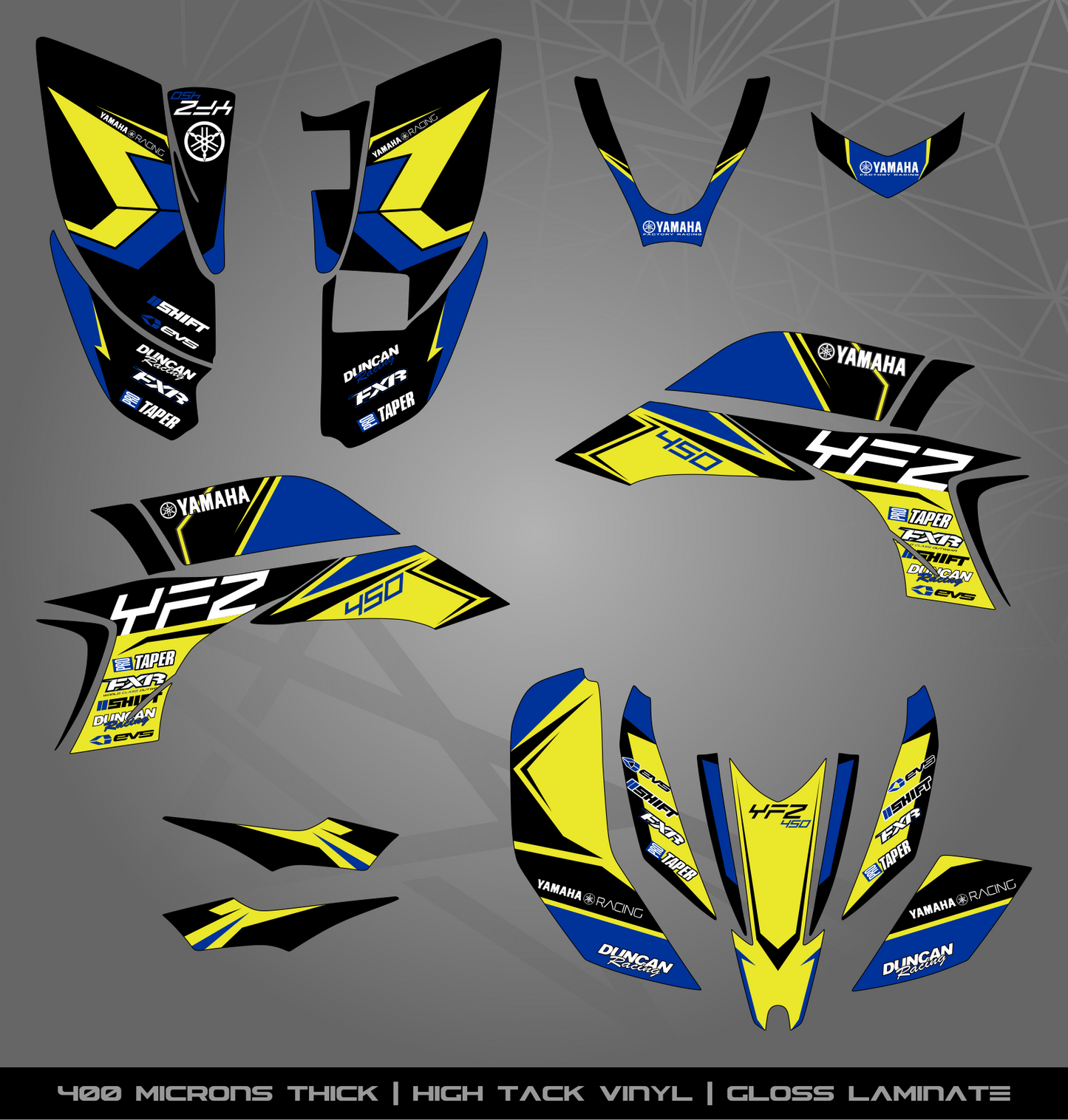 Full Sticker Kit for Yamaha YFZ 450 (2003-2008)