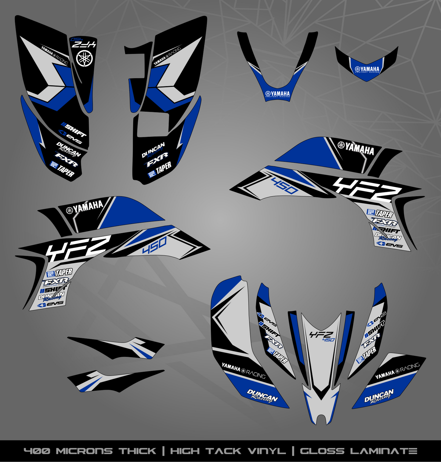 Full Sticker Kit for Yamaha YFZ 450 (2003-2008)