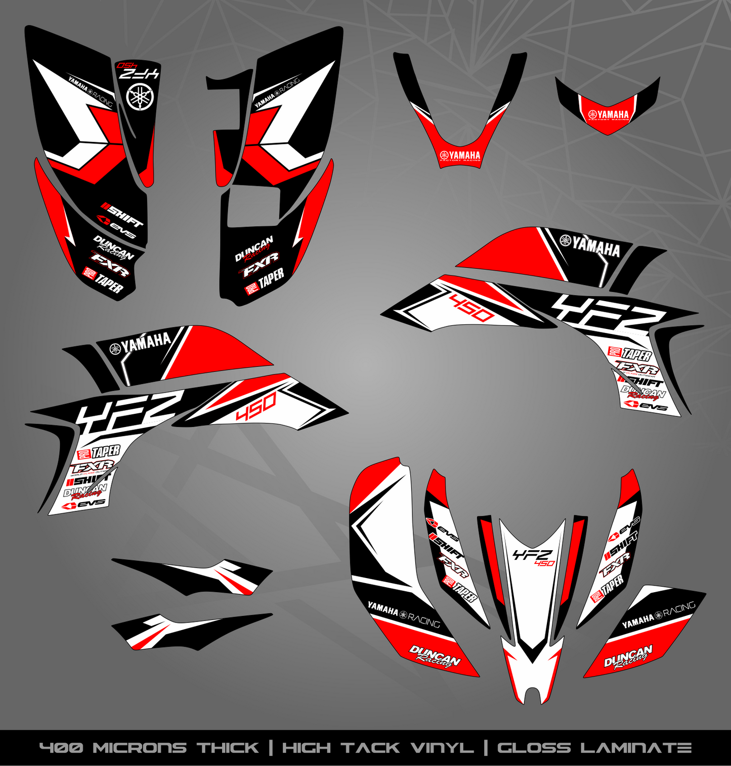 Full Sticker Kit for Yamaha YFZ 450 (2003-2008)