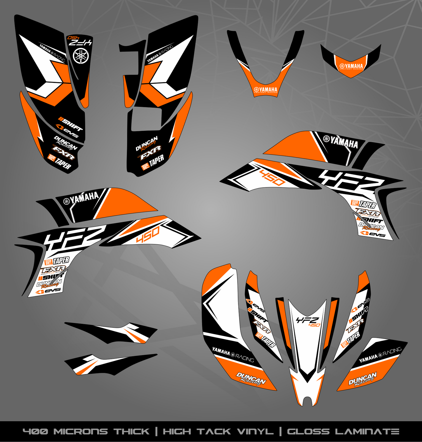 Full Sticker Kit for Yamaha YFZ 450 (2003-2008)