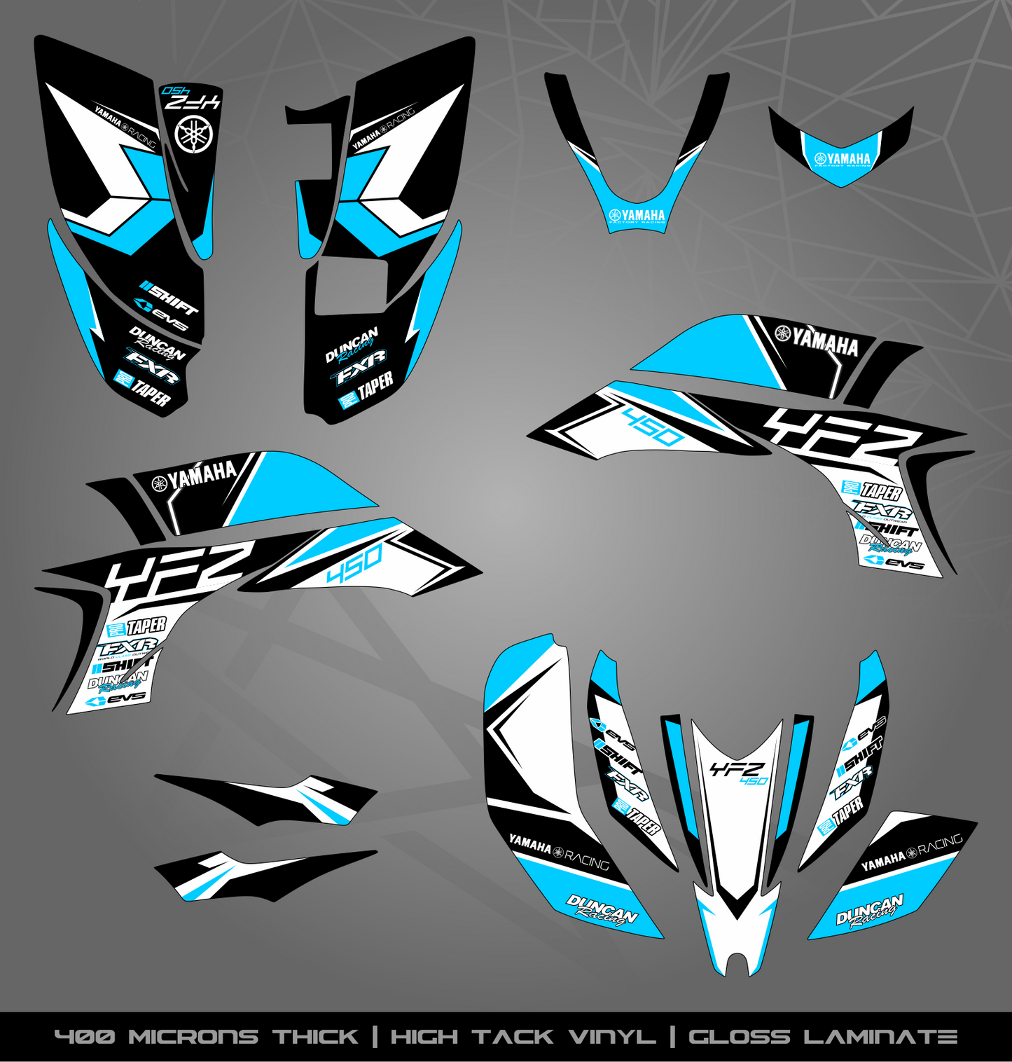 Full Sticker Kit for Yamaha YFZ 450 (2003-2008)
