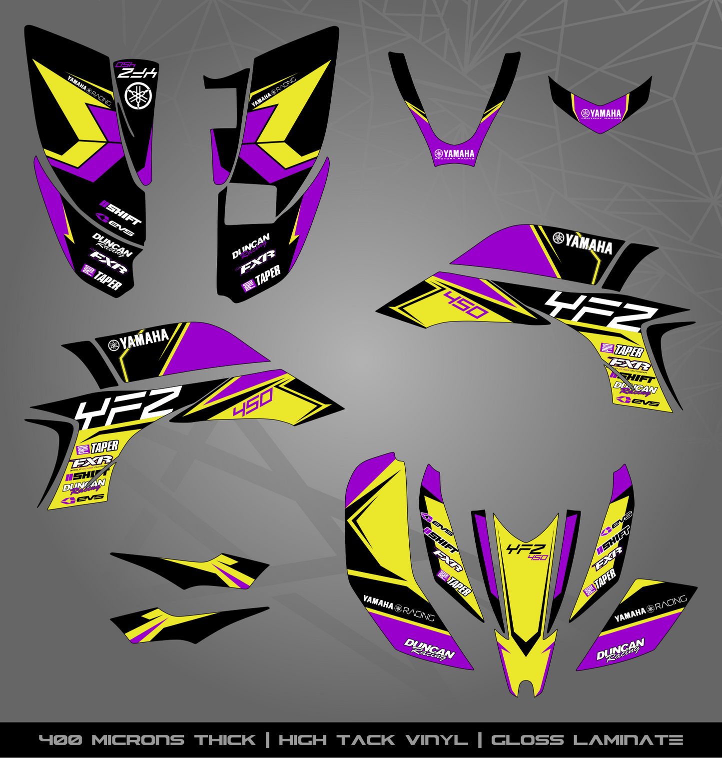 Full Sticker Kit for Yamaha YFZ 450 (2003-2008)