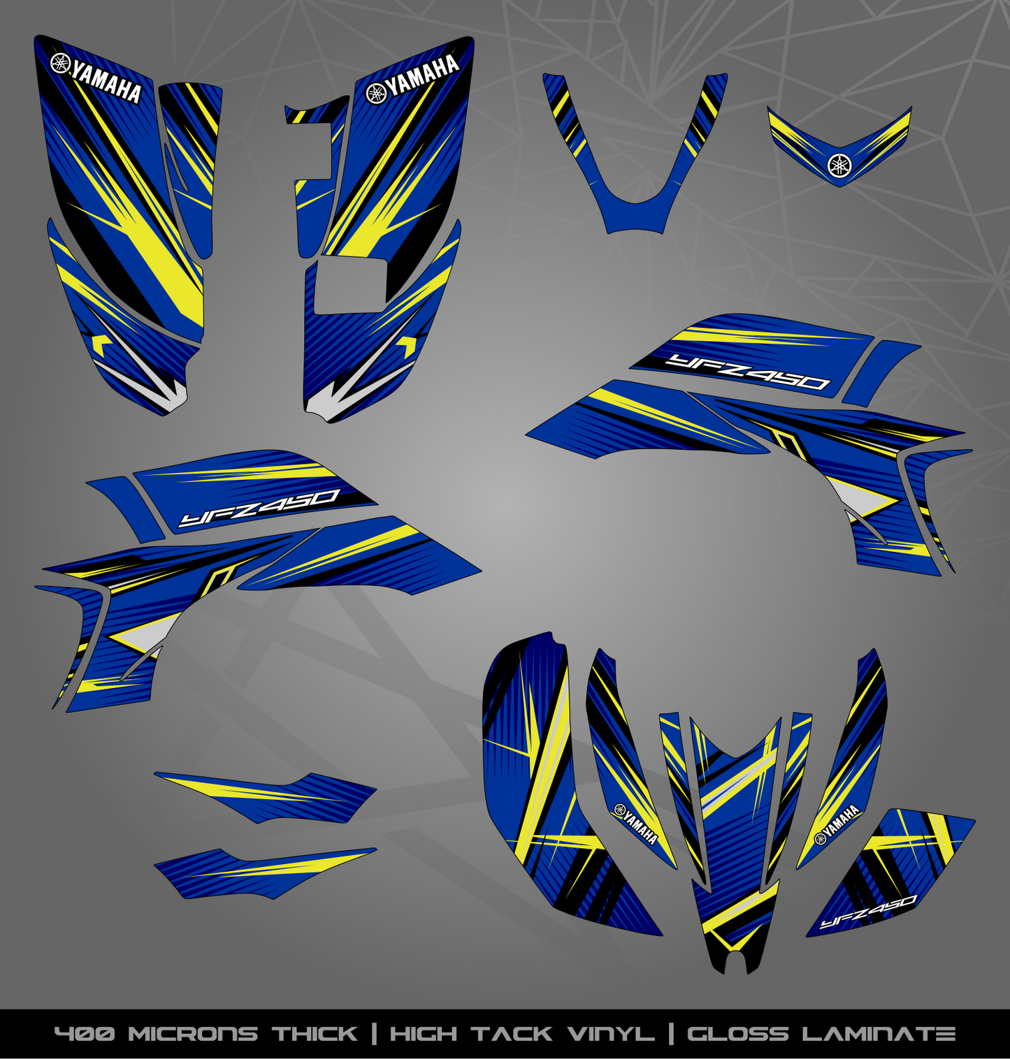 Full Sticker Kit for Yamaha YFZ 450 (2003-2008)