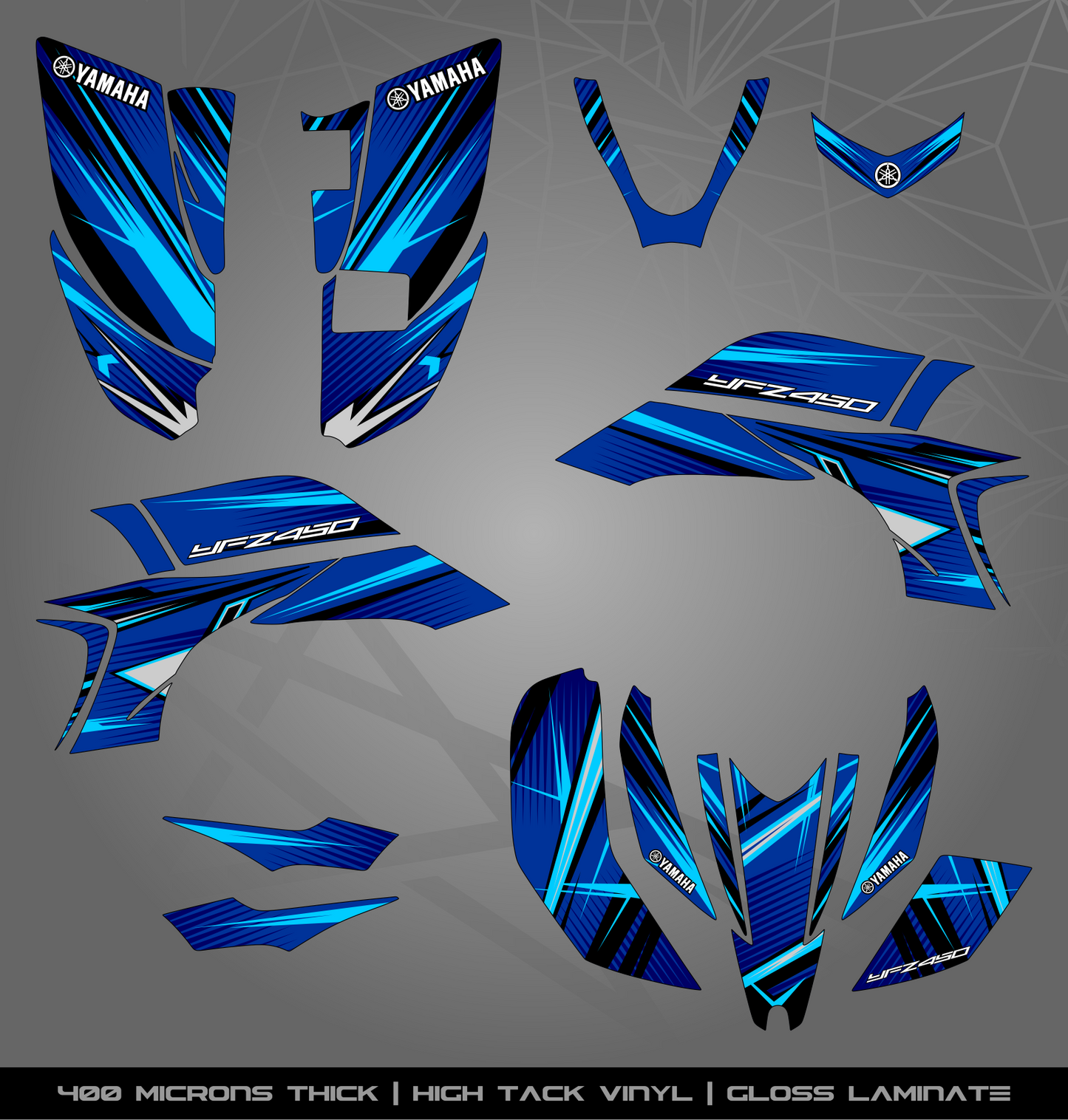 Full Sticker Kit for Yamaha YFZ 450 (2003-2008)