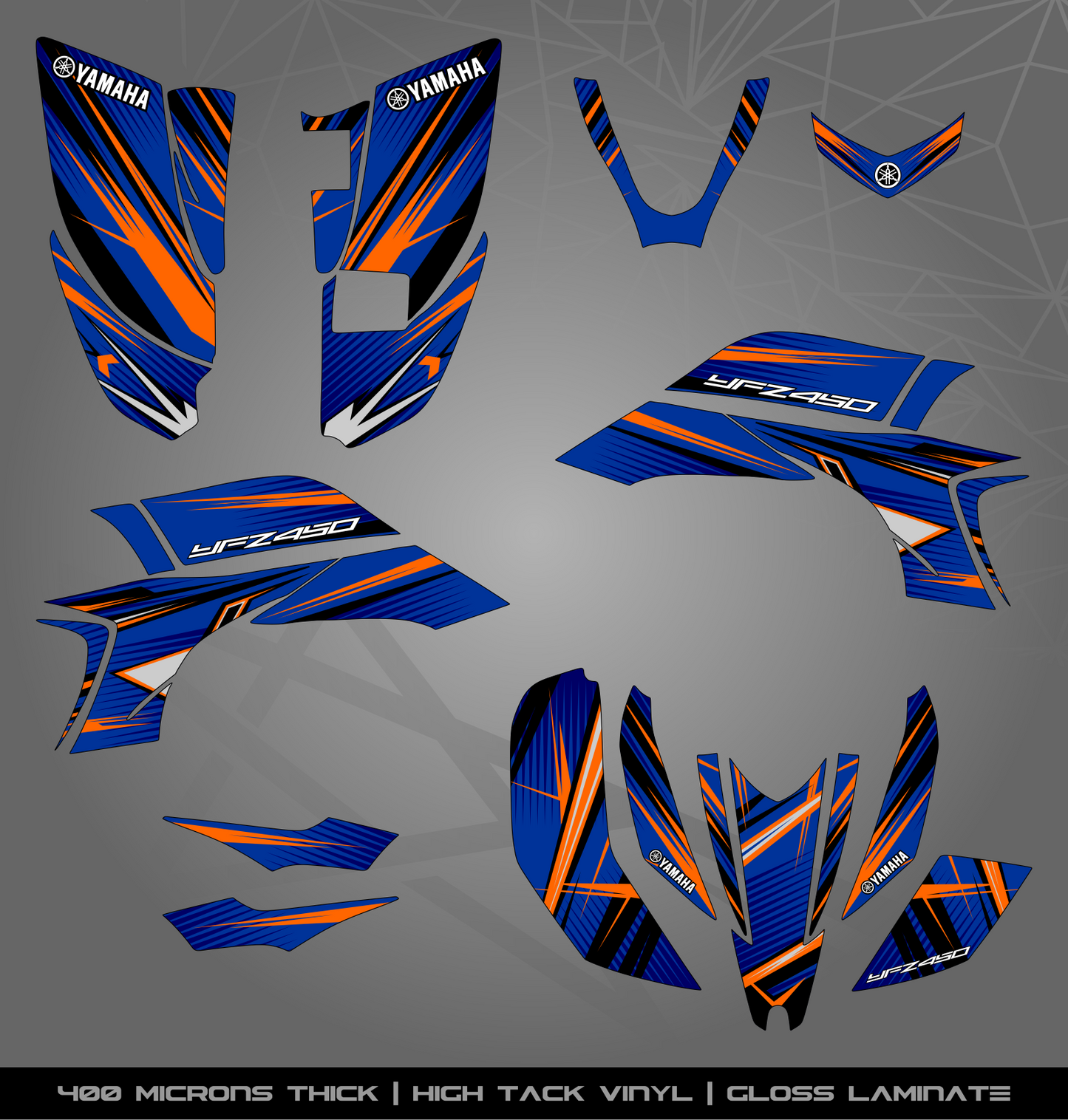 Full Sticker Kit for Yamaha YFZ 450 (2003-2008)
