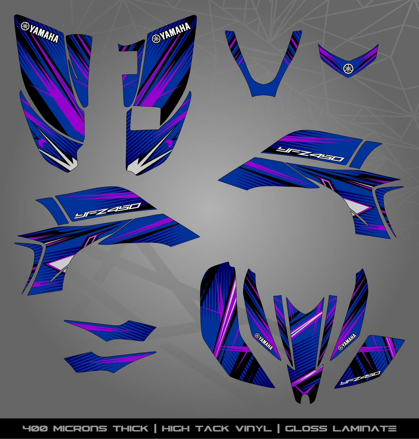 Full Sticker Kit for Yamaha YFZ 450 (2003-2008)