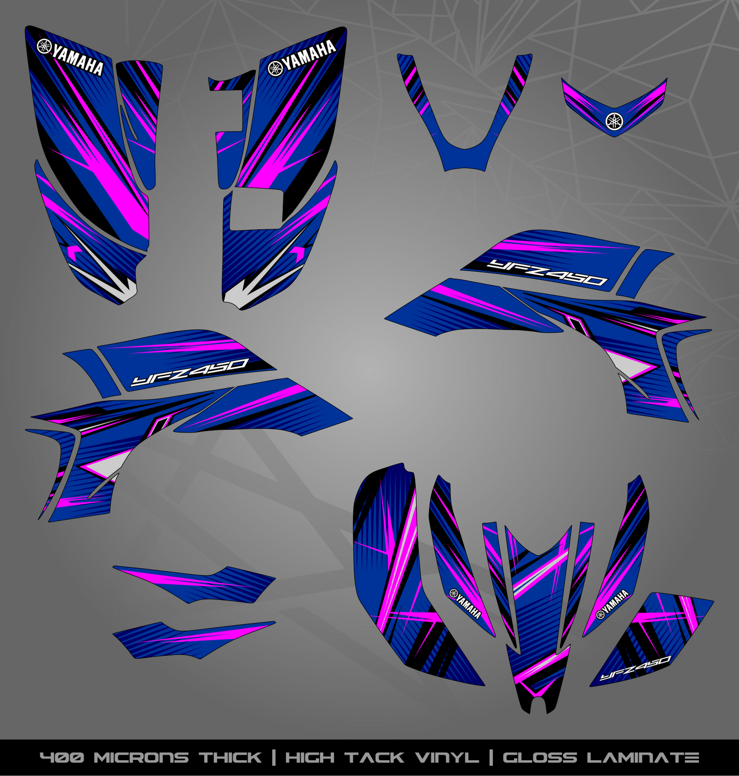Full Sticker Kit for Yamaha YFZ 450 (2003-2008)