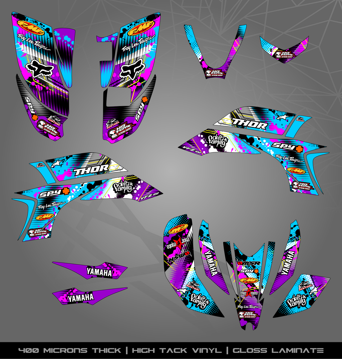 Full Sticker Kit for Yamaha YFZ 450 (2003-2008)