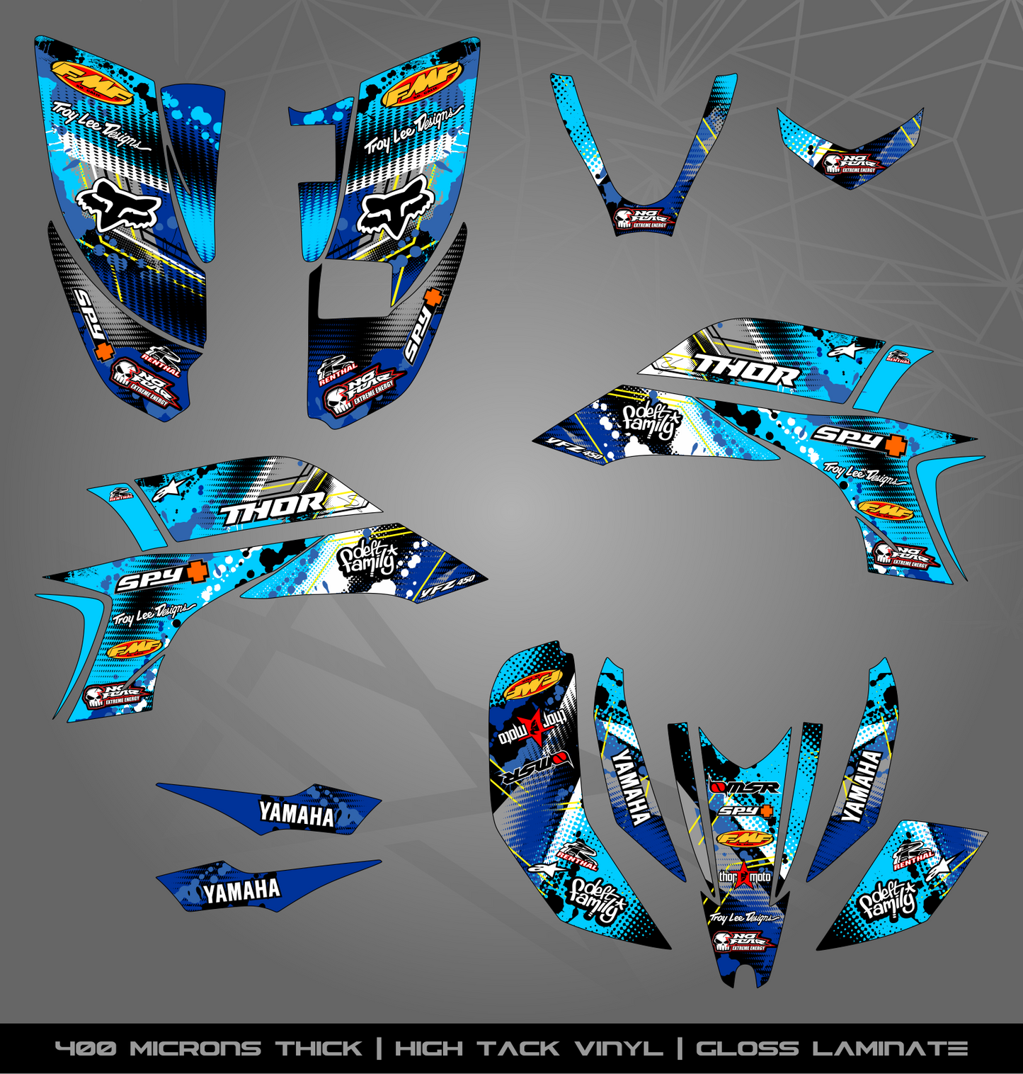 Full Sticker Kit for Yamaha YFZ 450 (2003-2008)