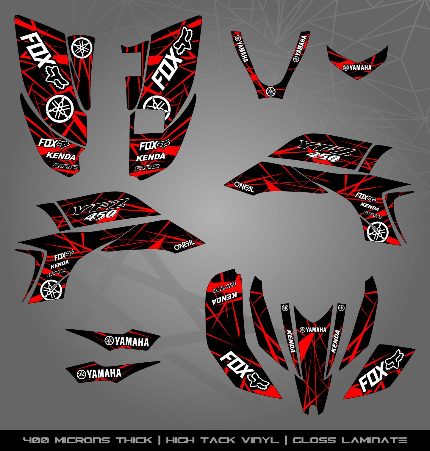 Full Sticker Kit for Yamaha YFZ 450 (2003-2008)