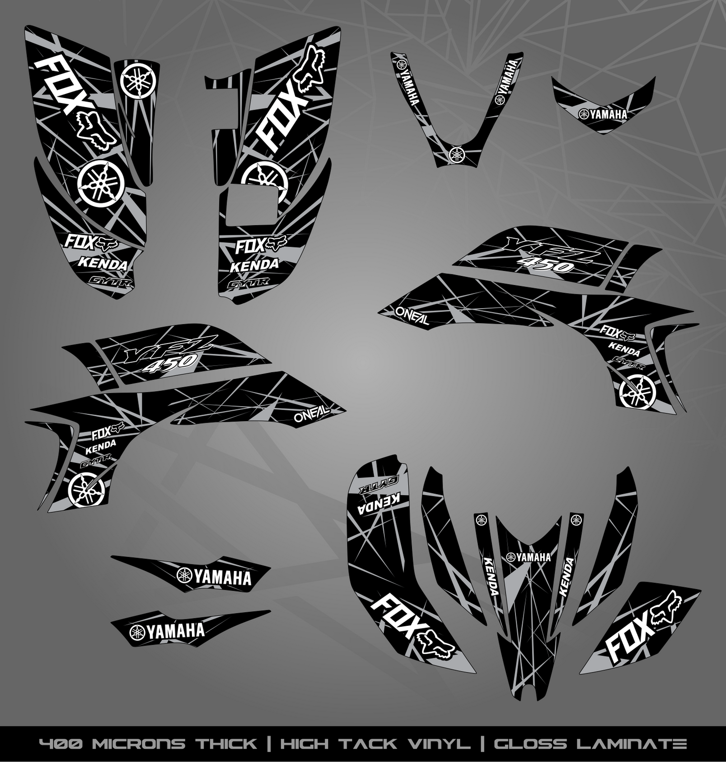 Full Sticker Kit for Yamaha YFZ 450 (2003-2008)