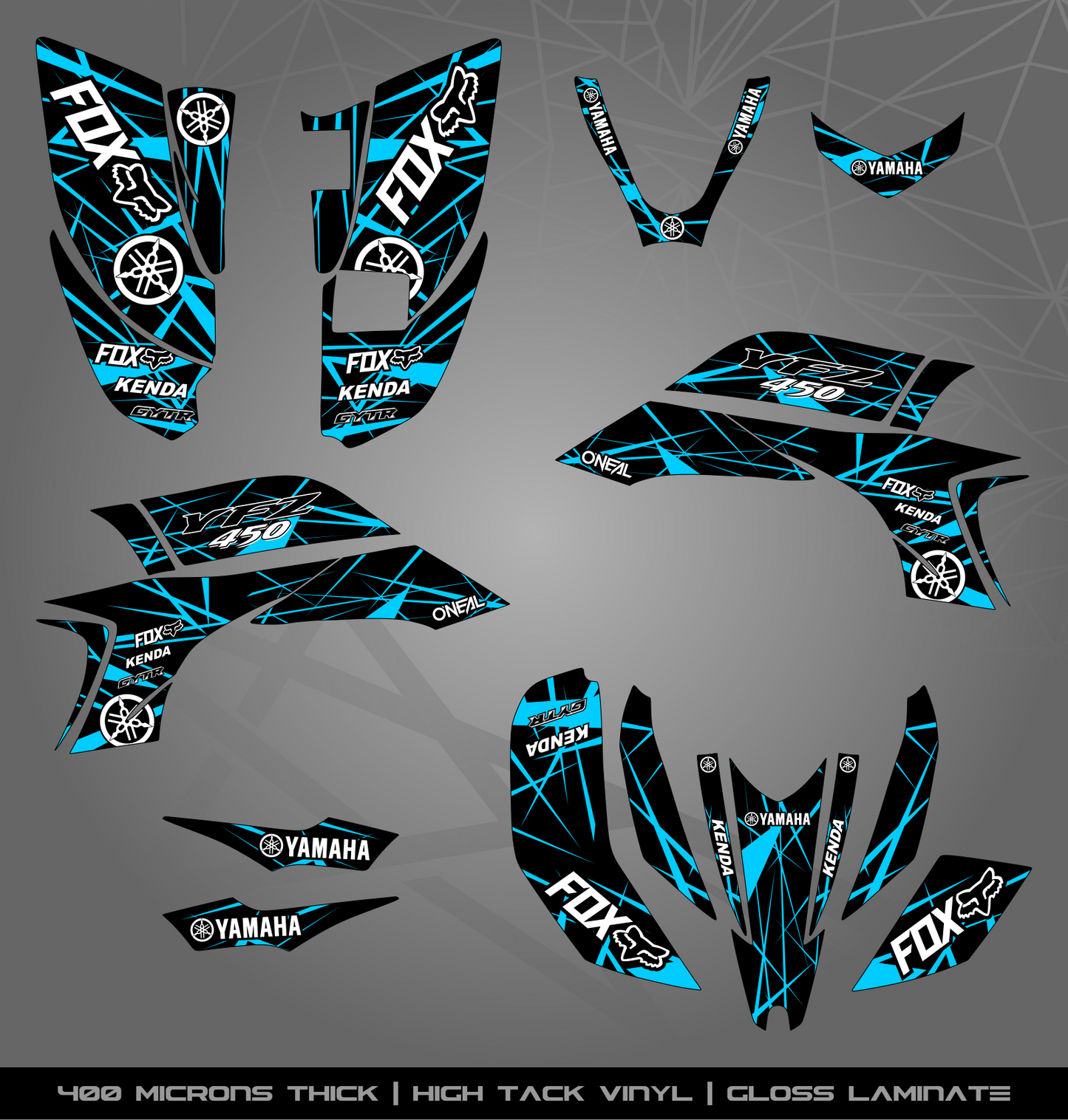 Full Sticker Kit for Yamaha YFZ 450 (2003-2008)