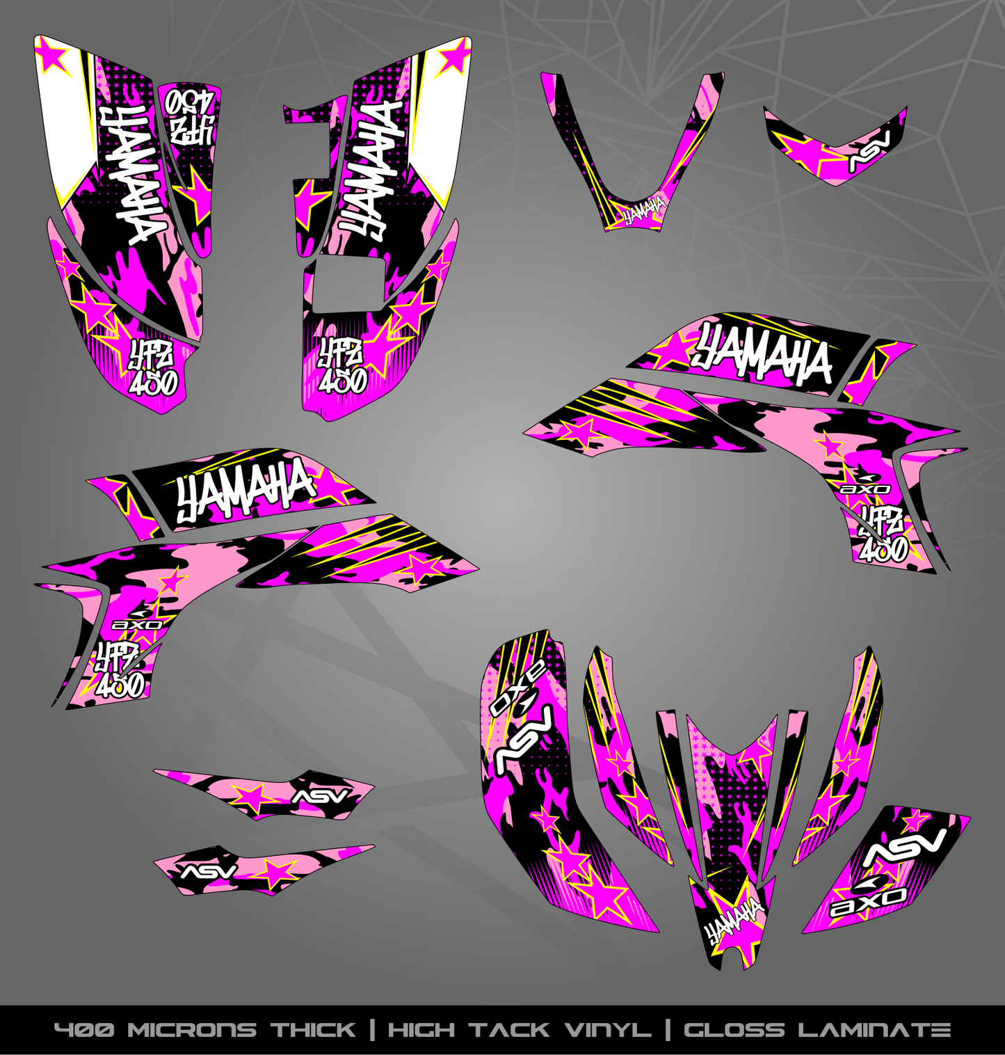 Full Sticker Kit for Yamaha YFZ 450 (2003-2008)