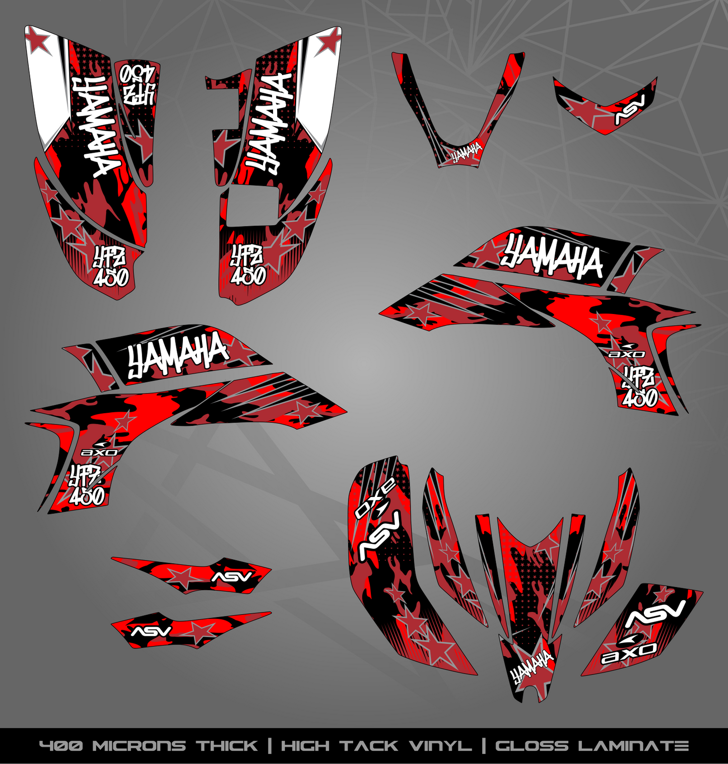 Full Sticker Kit for Yamaha YFZ 450 (2003-2008)