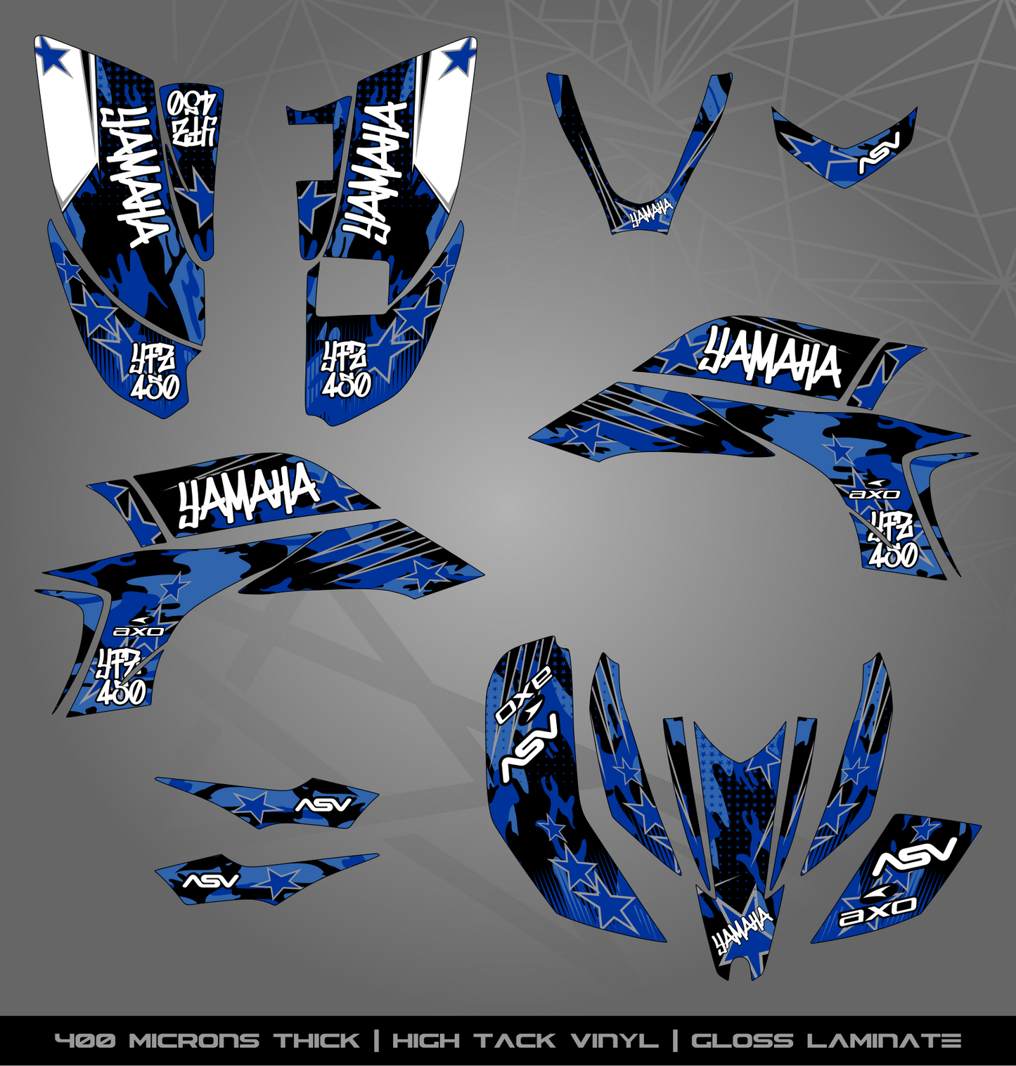 Full Sticker Kit for Yamaha YFZ 450 (2003-2008)