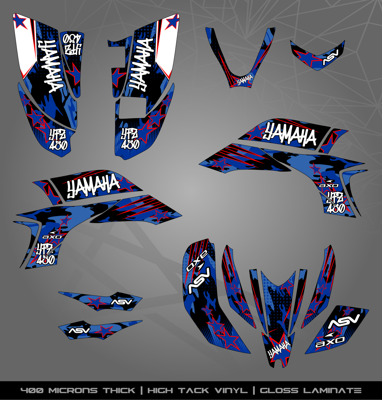 Full Sticker Kit for Yamaha YFZ 450 (2003-2008)