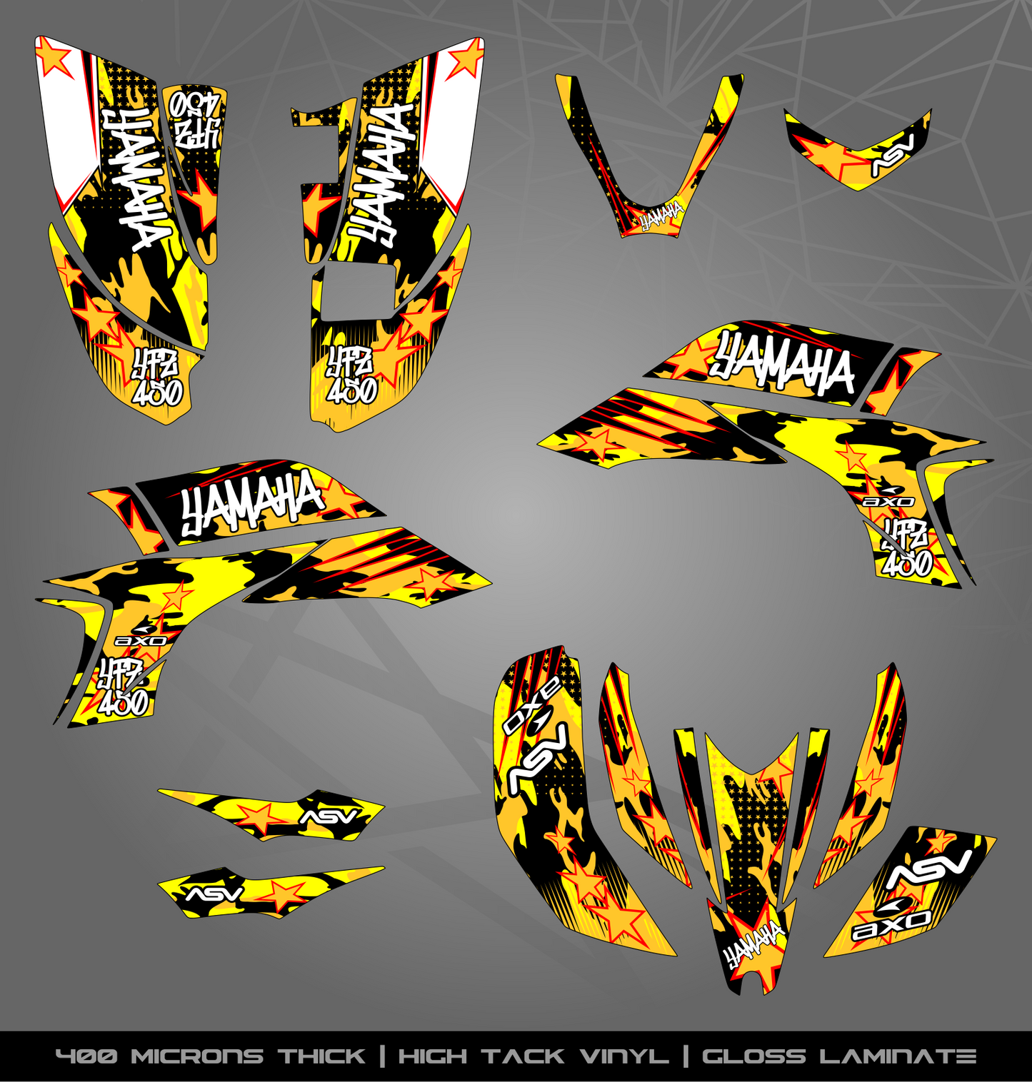 Full Sticker Kit for Yamaha YFZ 450 (2003-2008)