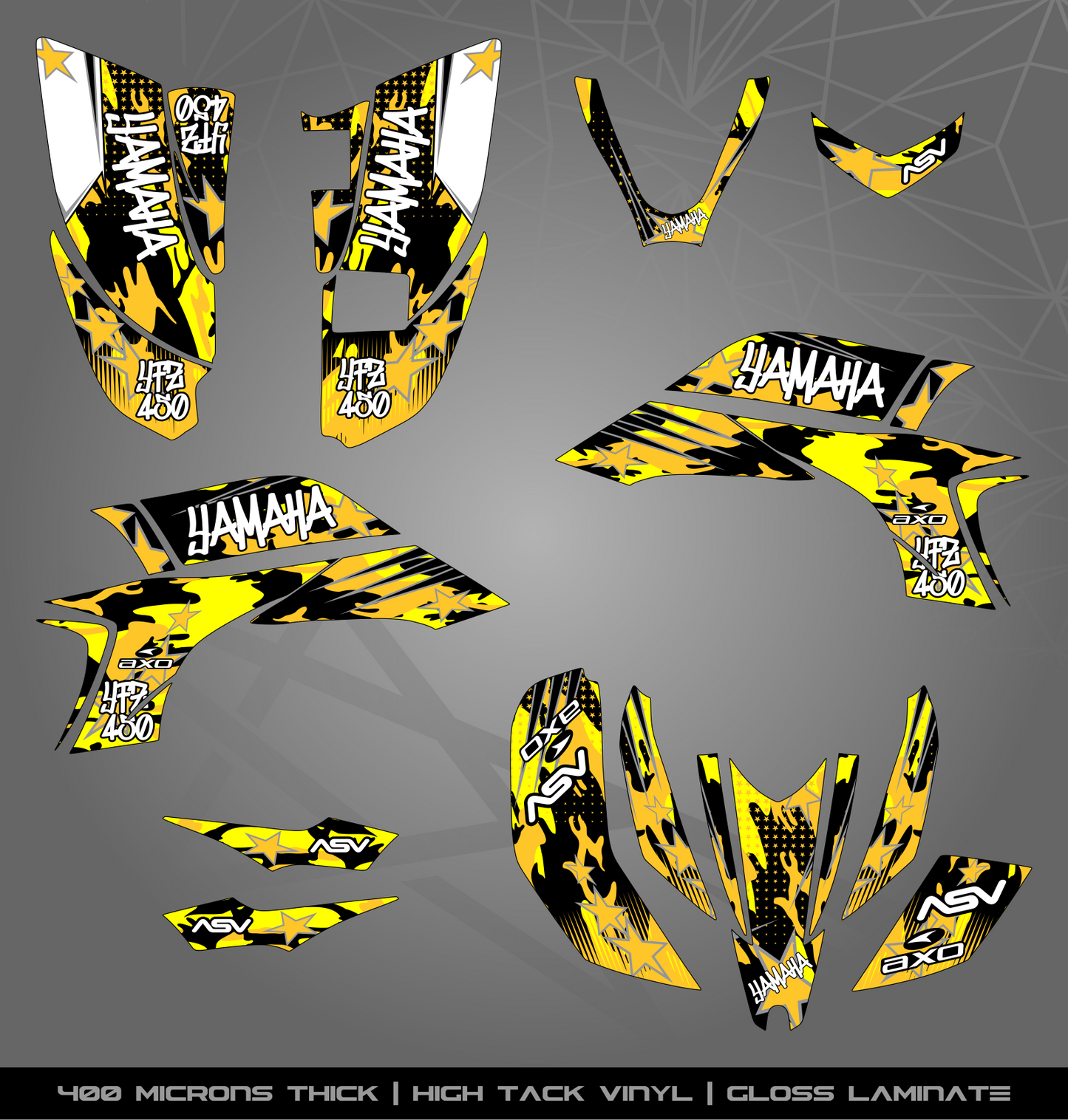 Full Sticker Kit for Yamaha YFZ 450 (2003-2008)