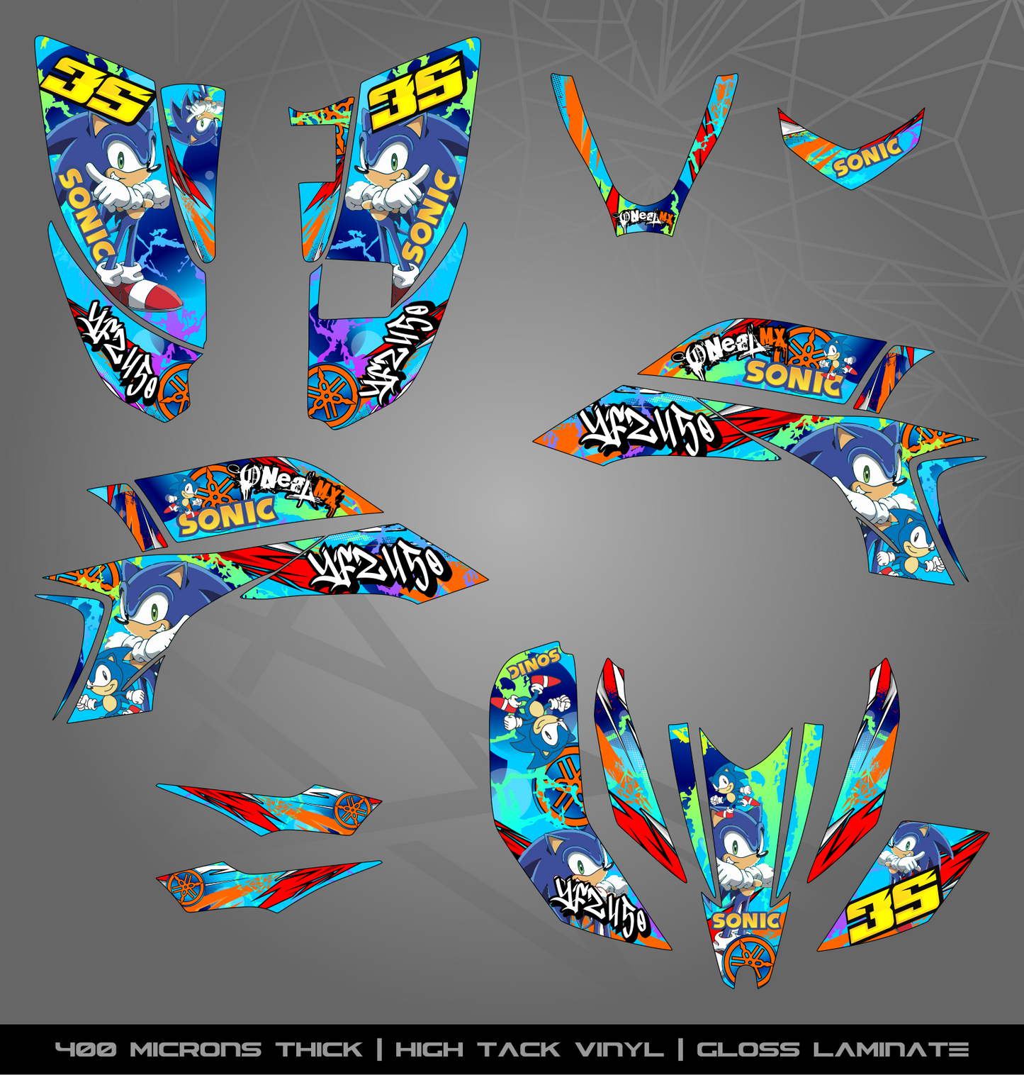 Full Sticker Kit for Yamaha YFZ 450 (2003-2008)