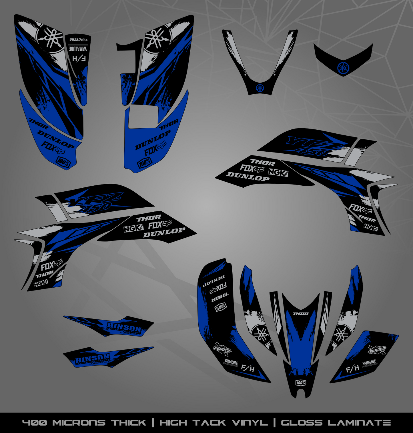 Full Sticker Kit for Yamaha YFZ 450 (2003-2008)