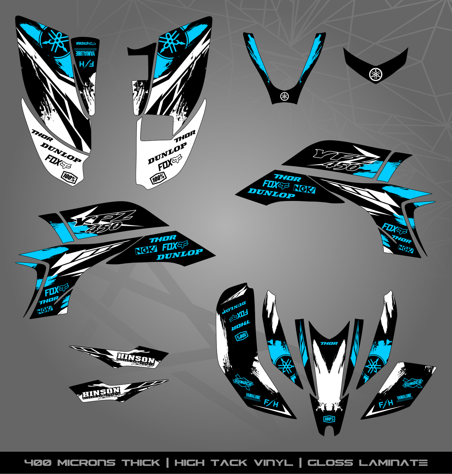 Full Sticker Kit for Yamaha YFZ 450 (2003-2008)
