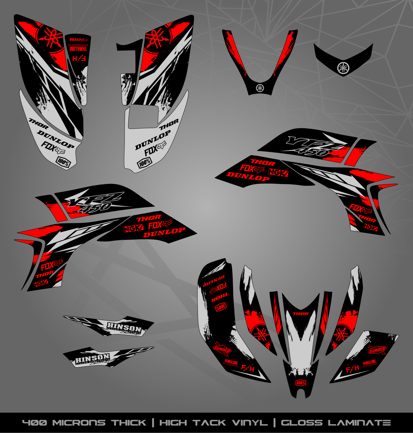 Full Sticker Kit for Yamaha YFZ 450 (2003-2008)