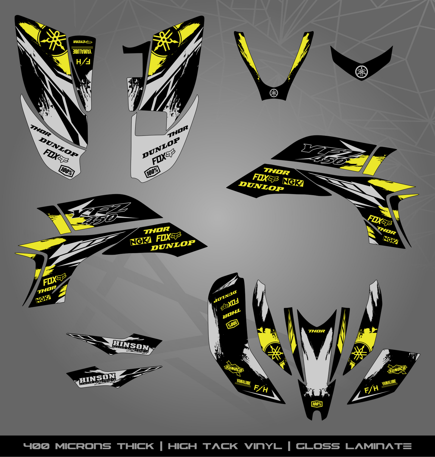 Full Sticker Kit for Yamaha YFZ 450 (2003-2008)