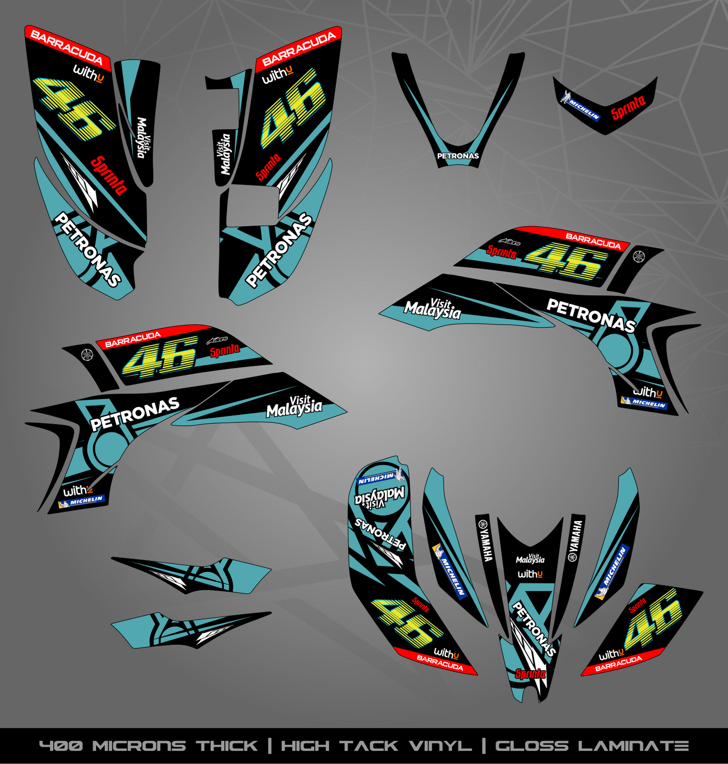 Full Sticker Kit for Yamaha YFZ 450 (2003-2008)