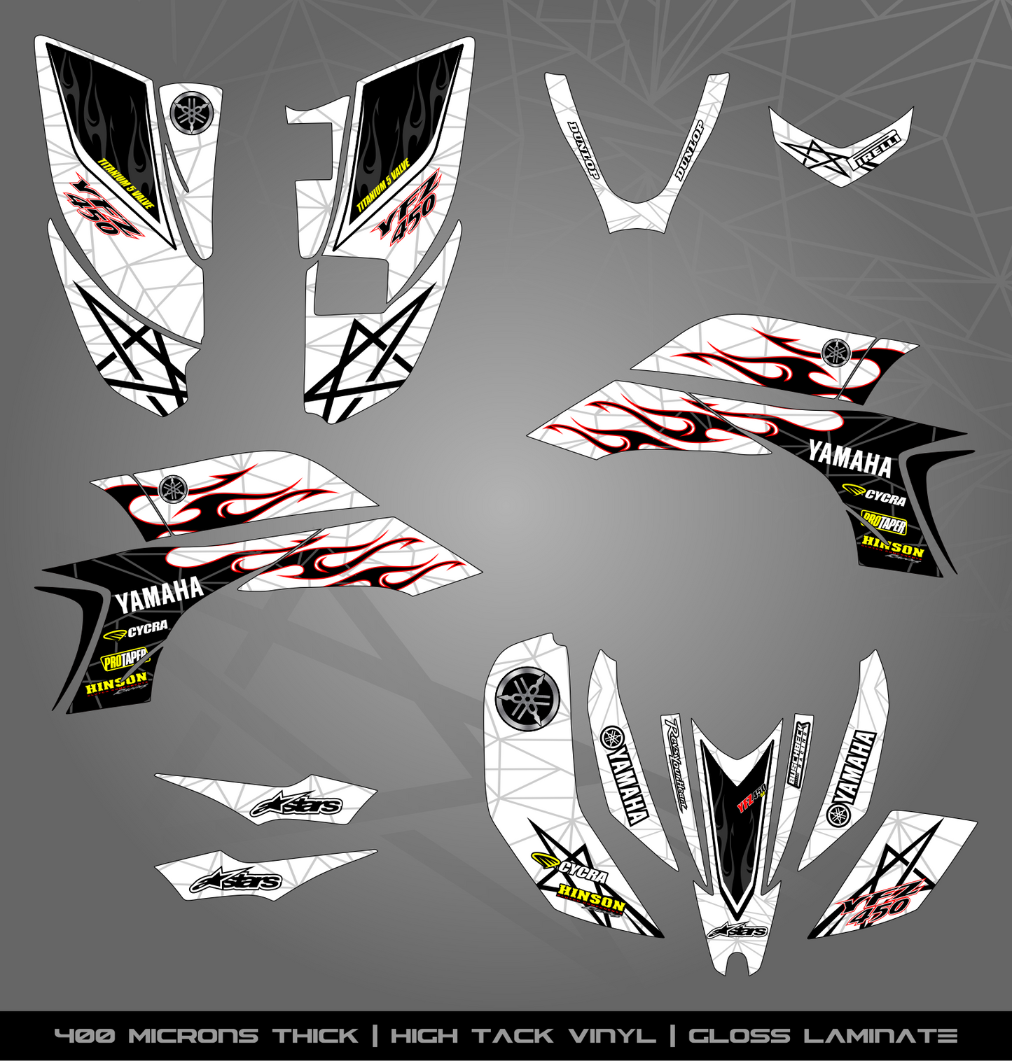 Full Sticker Kit for Yamaha YFZ 450 (2003-2008)