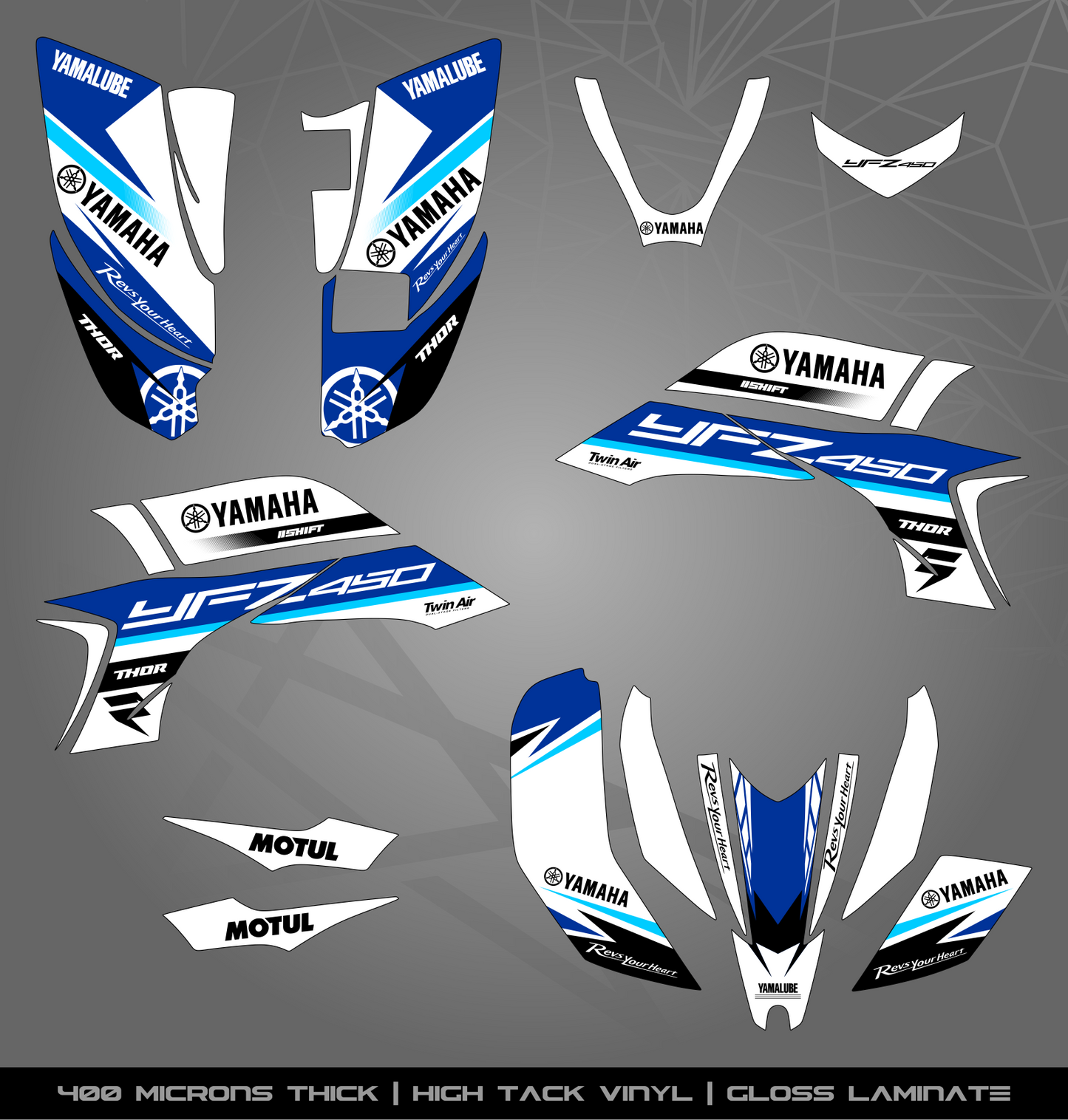 Full Sticker Kit for Yamaha YFZ 450 (2003-2008)