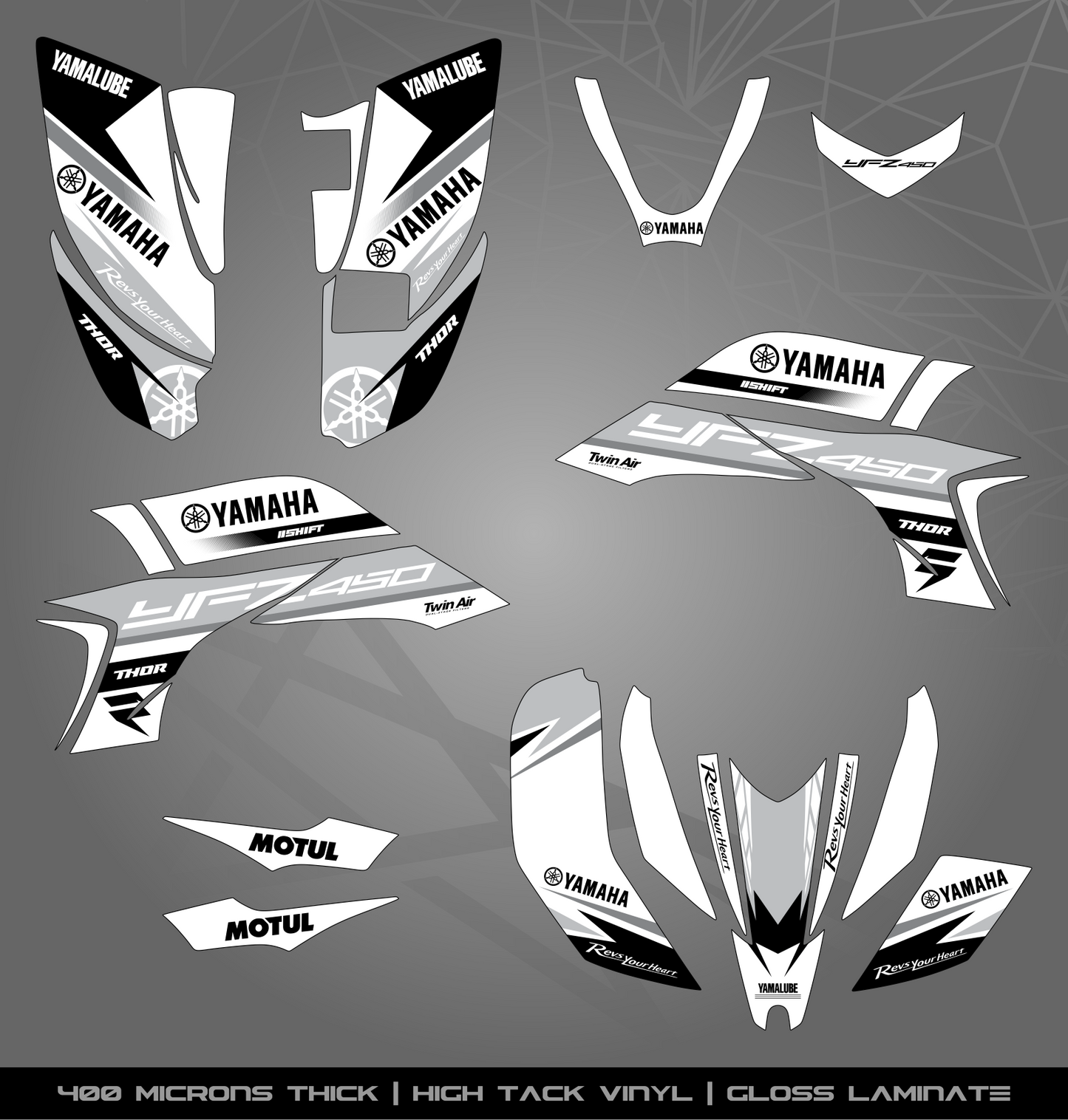 Full Sticker Kit for Yamaha YFZ 450 (2003-2008)