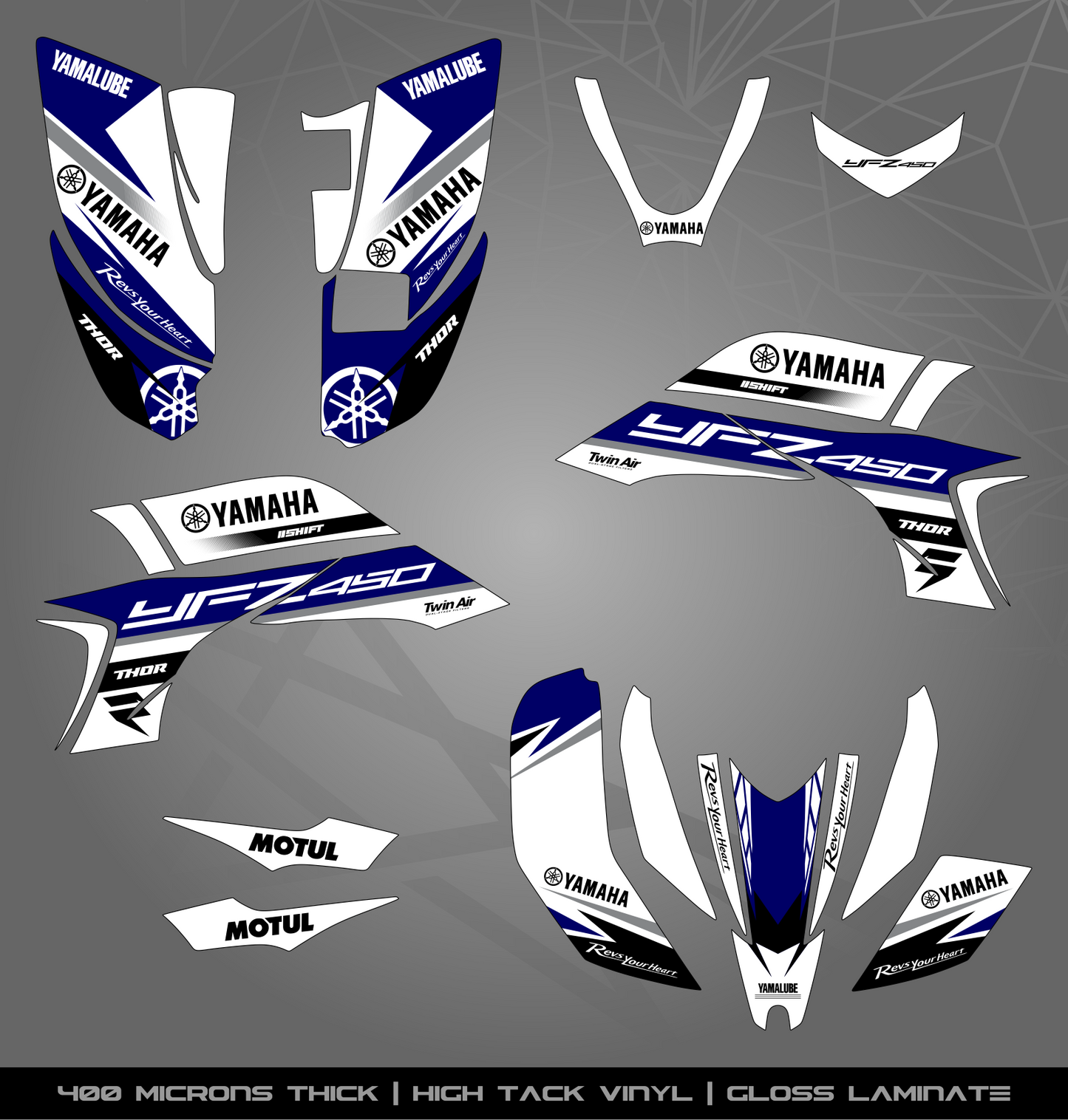 Full Sticker Kit for Yamaha YFZ 450 (2003-2008)