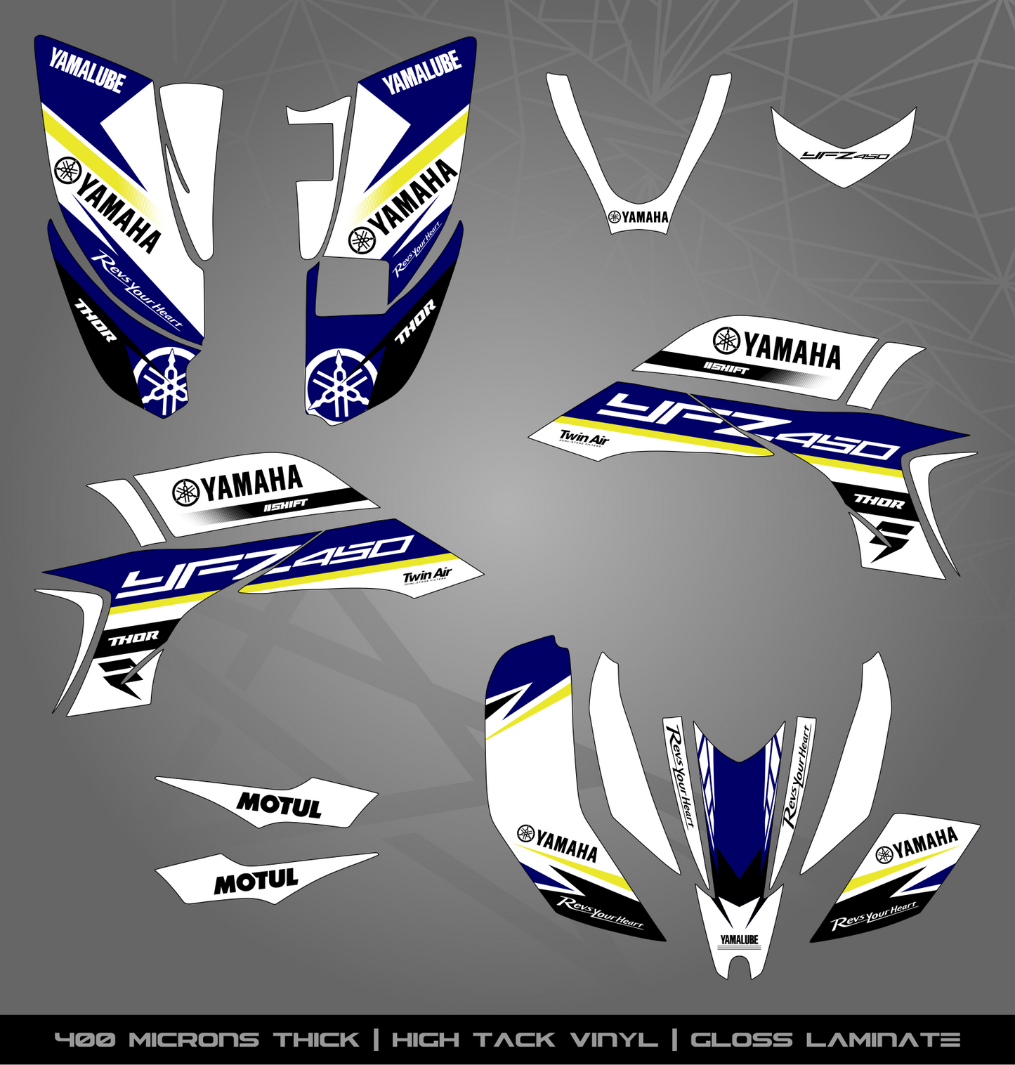 Full Sticker Kit for Yamaha YFZ 450 (2003-2008)