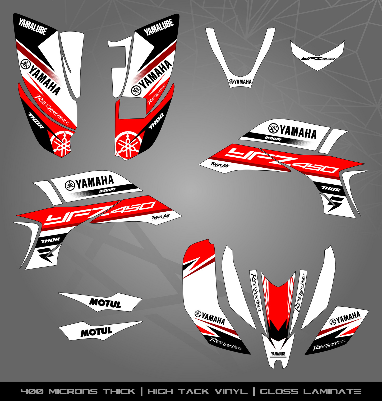 Full Sticker Kit for Yamaha YFZ 450 (2003-2008)