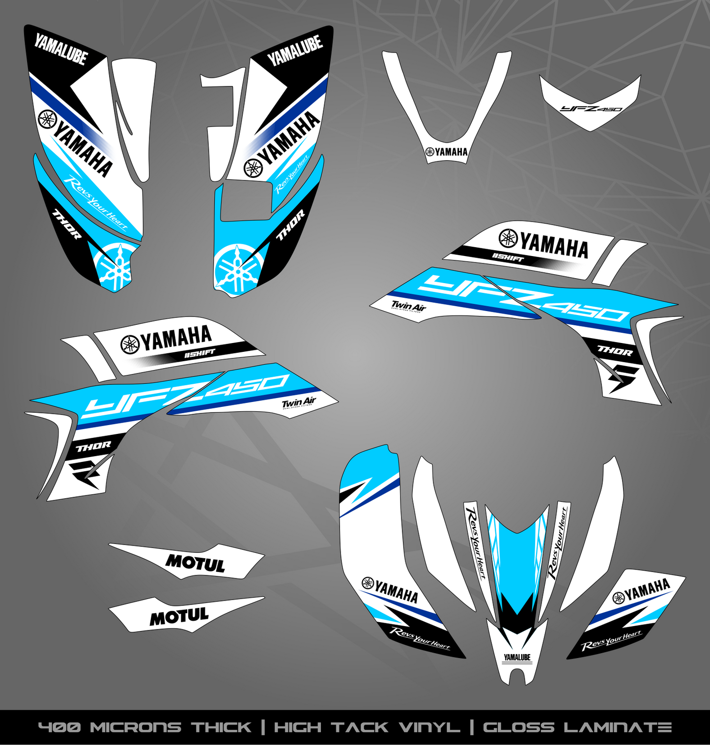 Full Sticker Kit for Yamaha YFZ 450 (2003-2008)