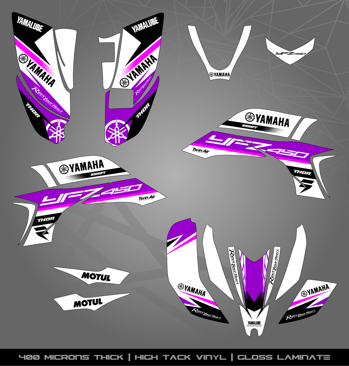 Full Sticker Kit for Yamaha YFZ 450 (2003-2008)