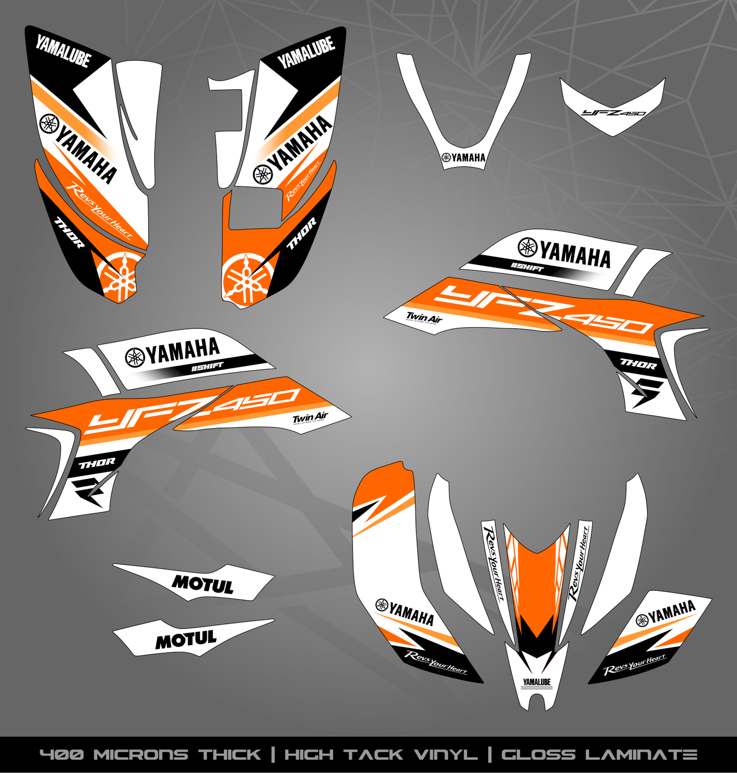 Full Sticker Kit for Yamaha YFZ 450 (2003-2008)