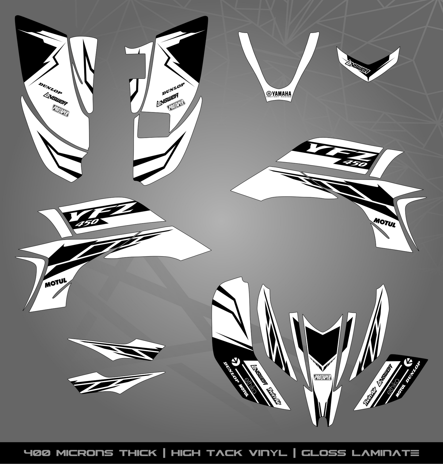 Full Sticker Kit for Yamaha YFZ 450 (2003-2008)