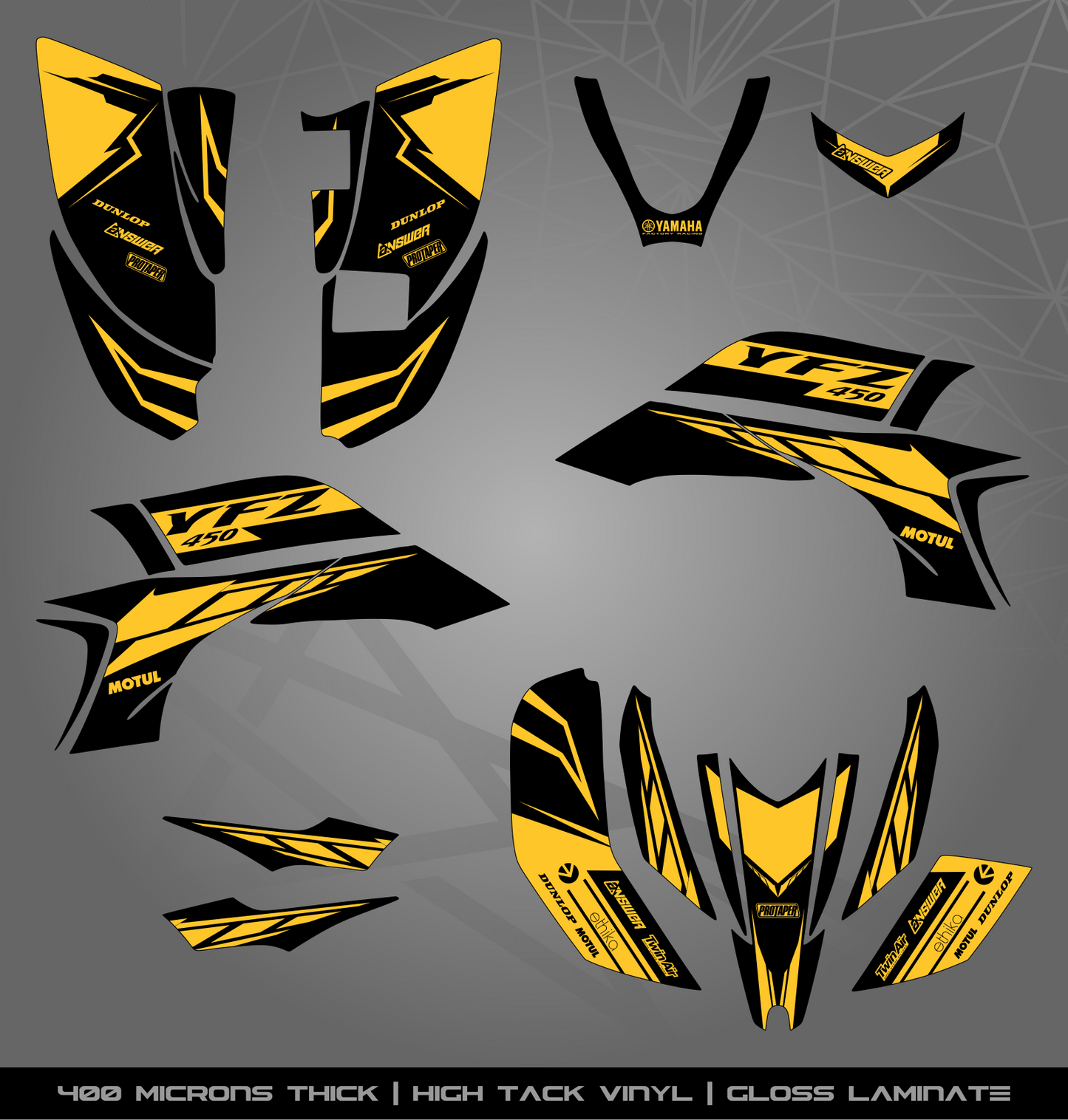 Full Sticker Kit for Yamaha YFZ 450 (2003-2008)