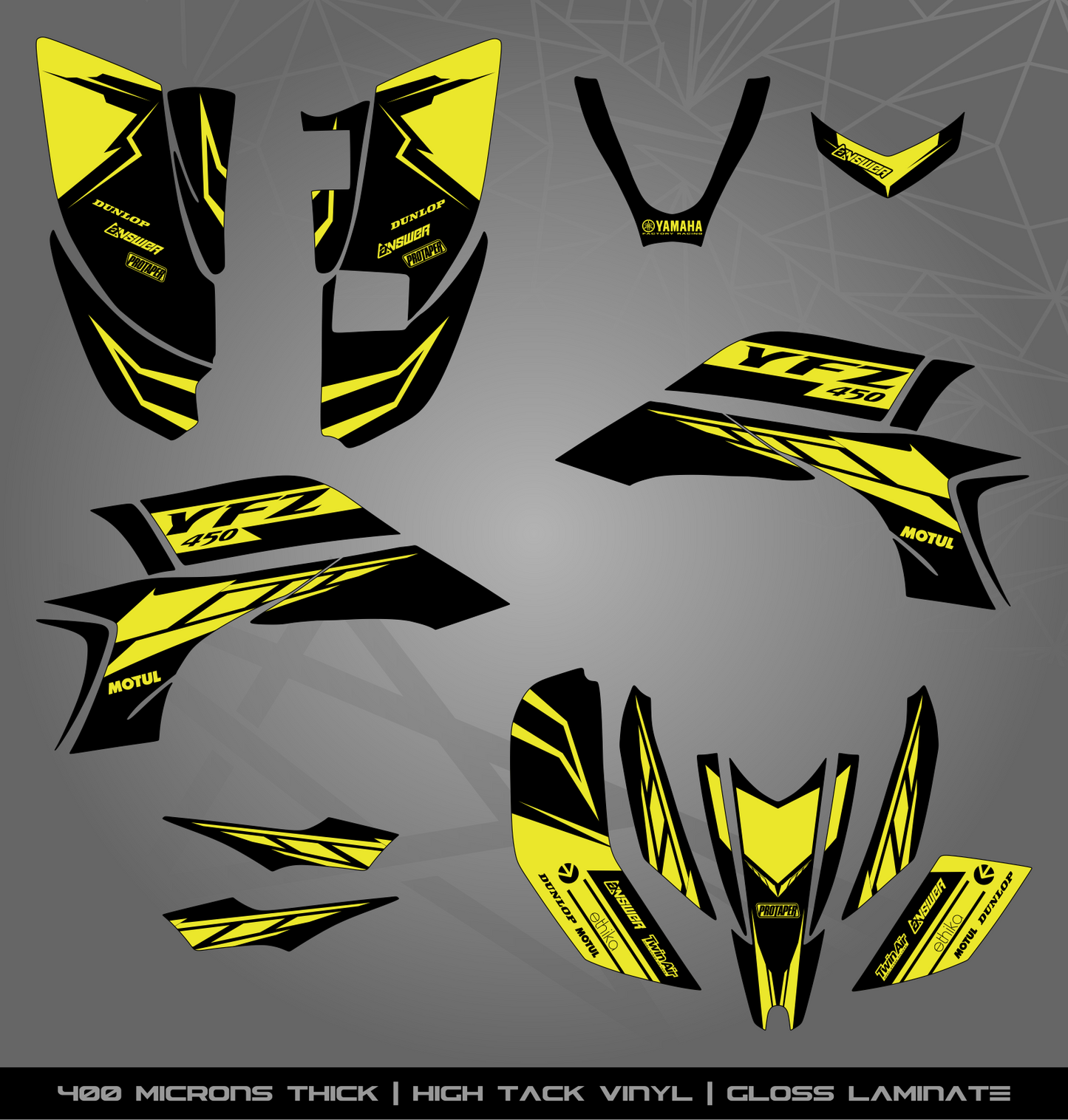Full Sticker Kit for Yamaha YFZ 450 (2003-2008)