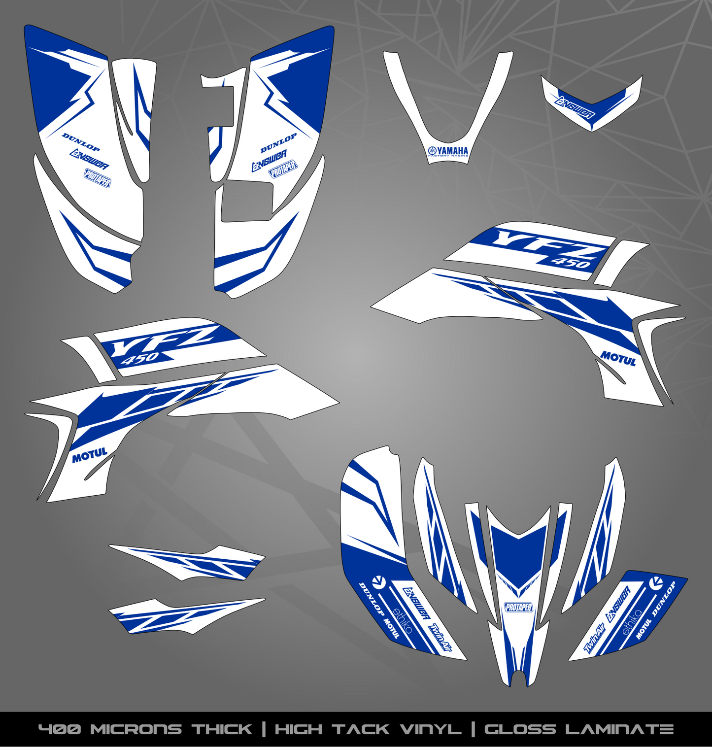 Full Sticker Kit for Yamaha YFZ 450 (2003-2008)