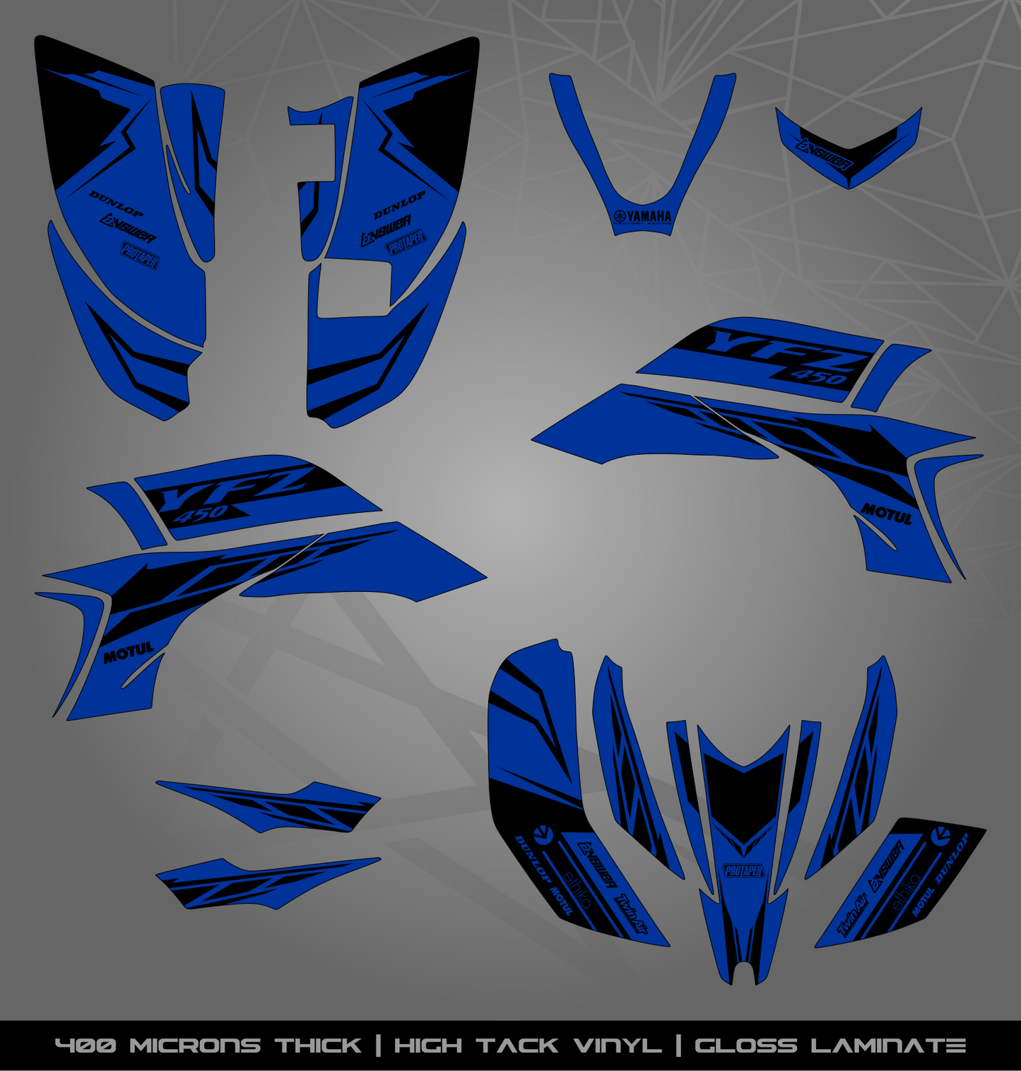 Full Sticker Kit for Yamaha YFZ 450 (2003-2008)