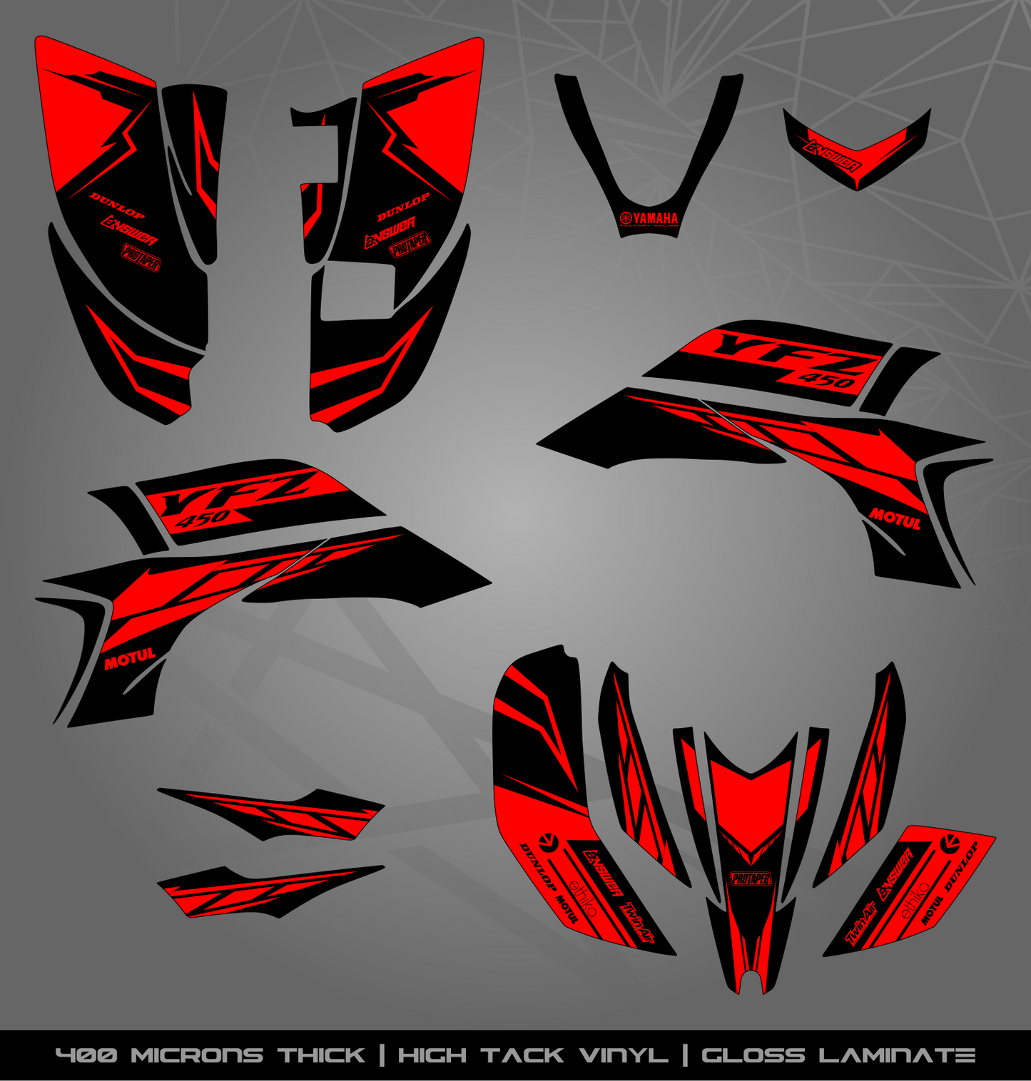 Full Sticker Kit for Yamaha YFZ 450 (2003-2008)