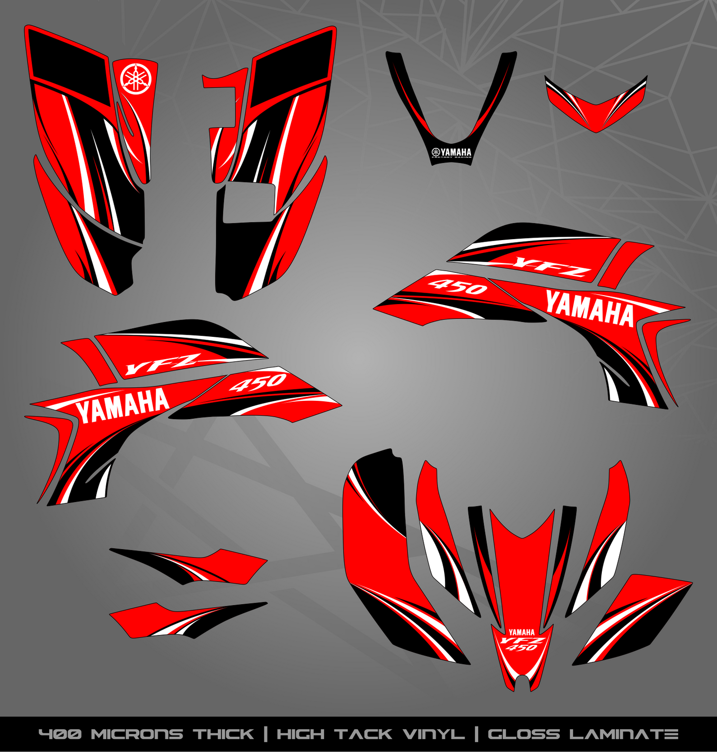 Full Sticker Kit for Yamaha YFZ 450 (2003-2008)