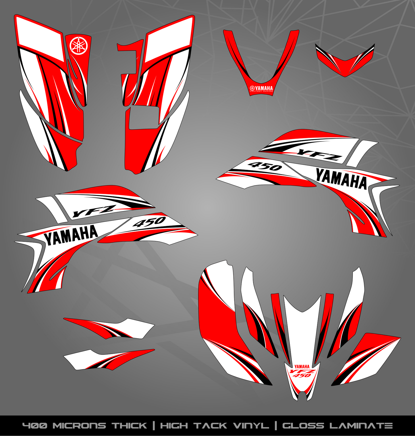 Full Sticker Kit for Yamaha YFZ 450 (2003-2008)