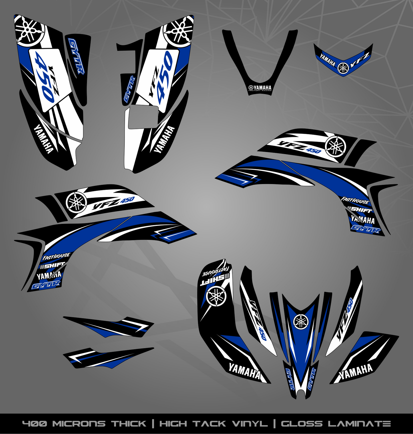 Full Sticker Kit for Yamaha YFZ 450 (2003-2008)