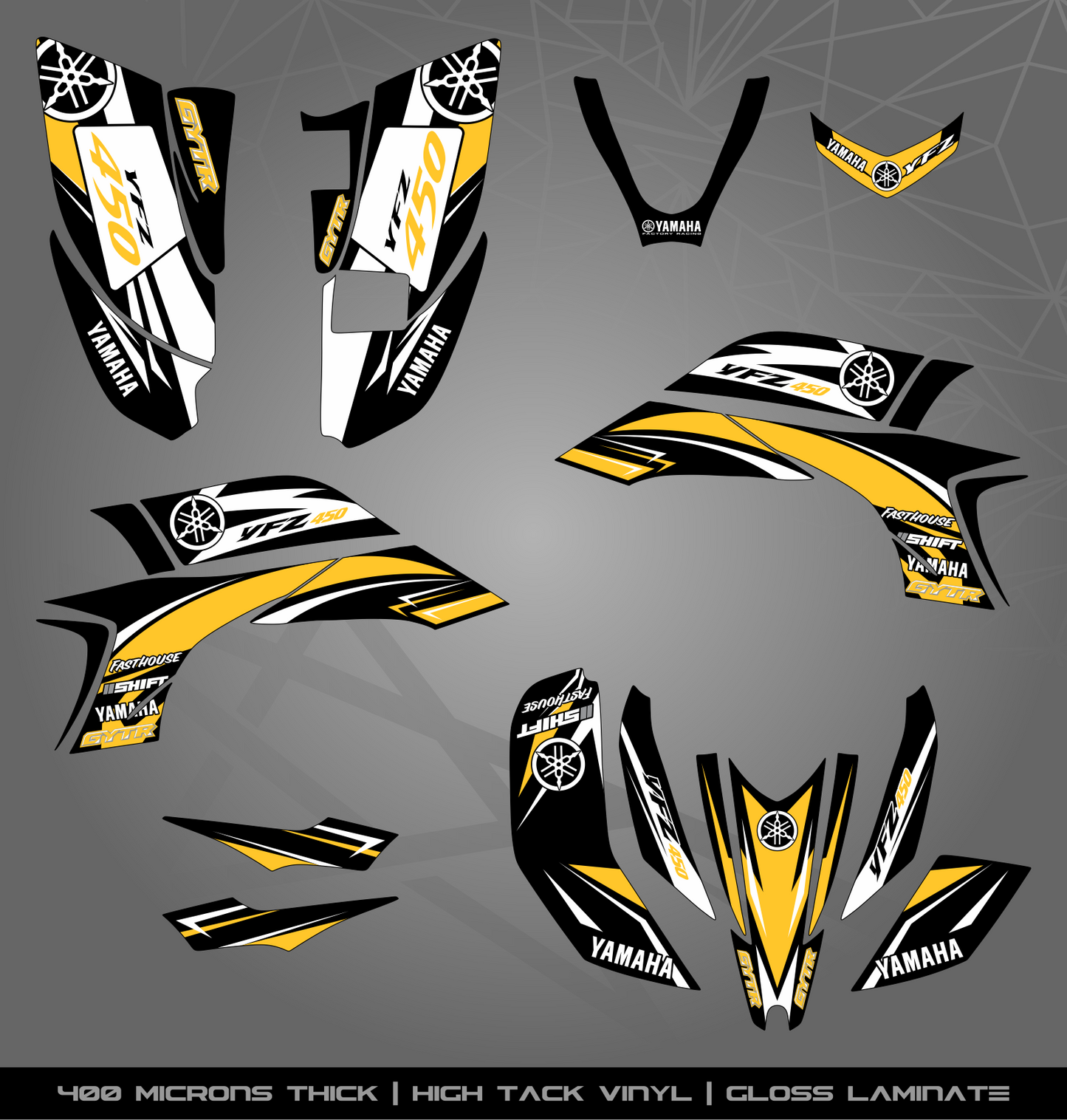 Full Sticker Kit for Yamaha YFZ 450 (2003-2008)