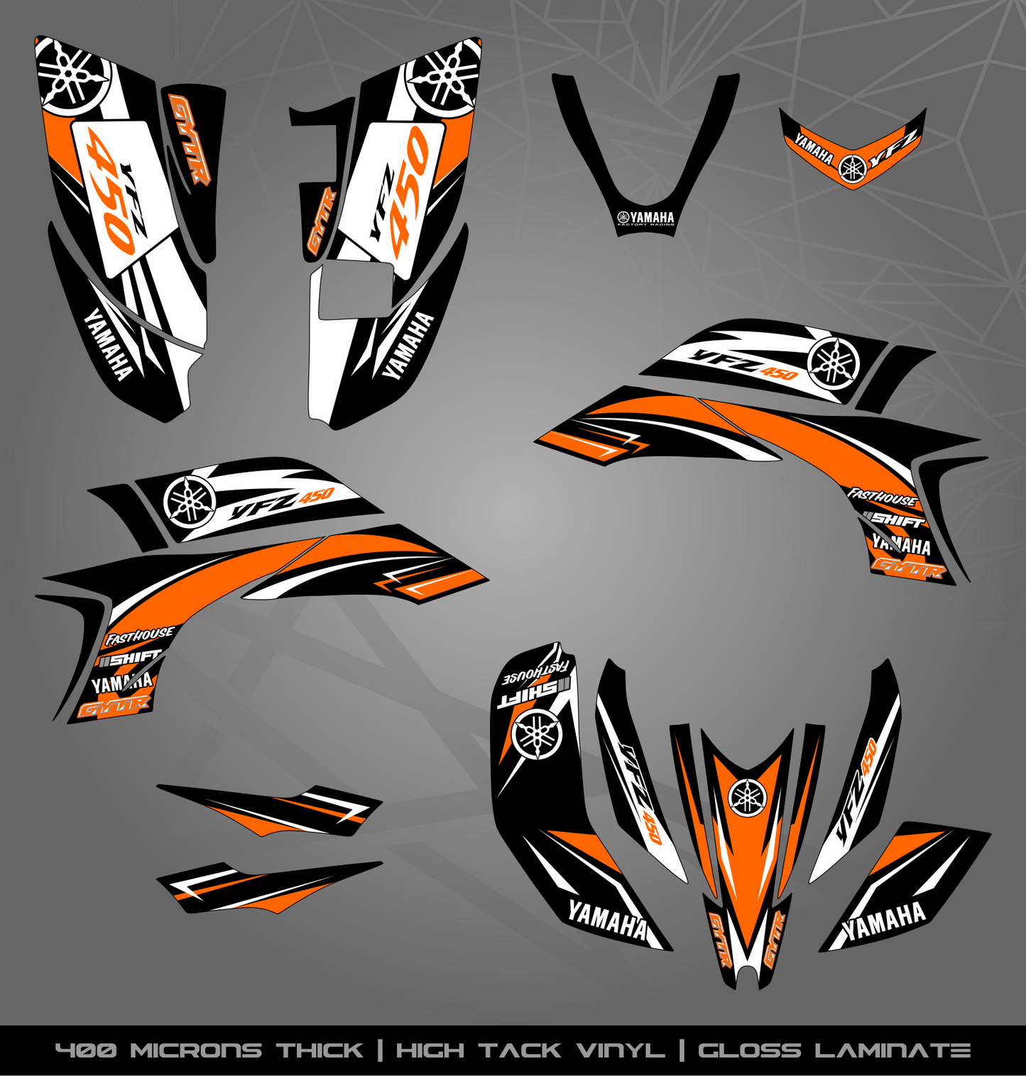Full Sticker Kit for Yamaha YFZ 450 (2003-2008)